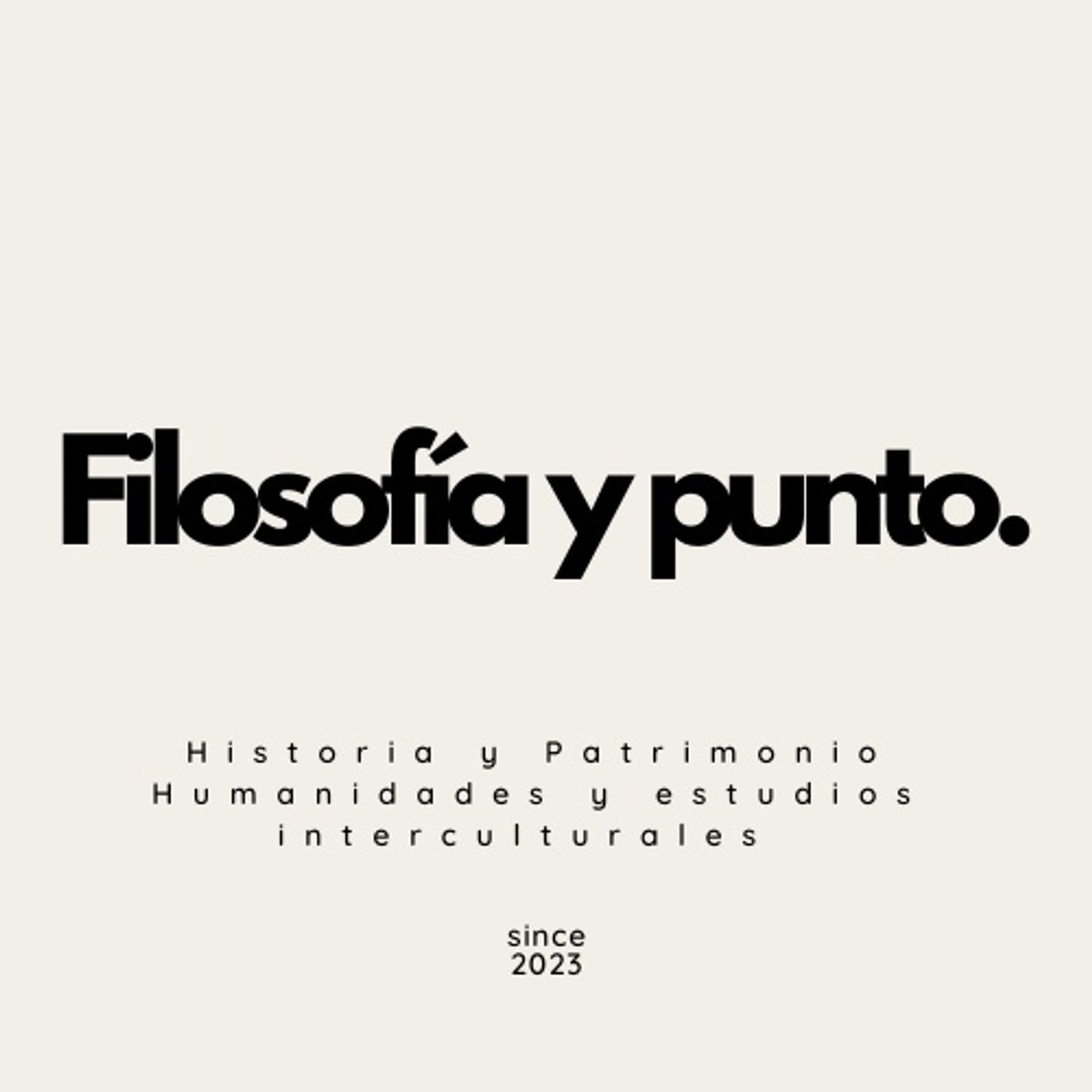 Filosofía y punto. podcast artwork