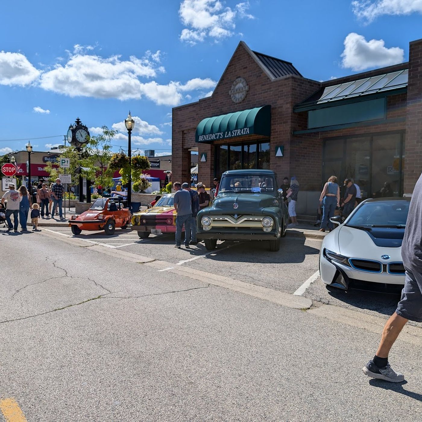 Cars & Caffeine in downtown Crystal Lake Sunday benefits food pantry episode artwork