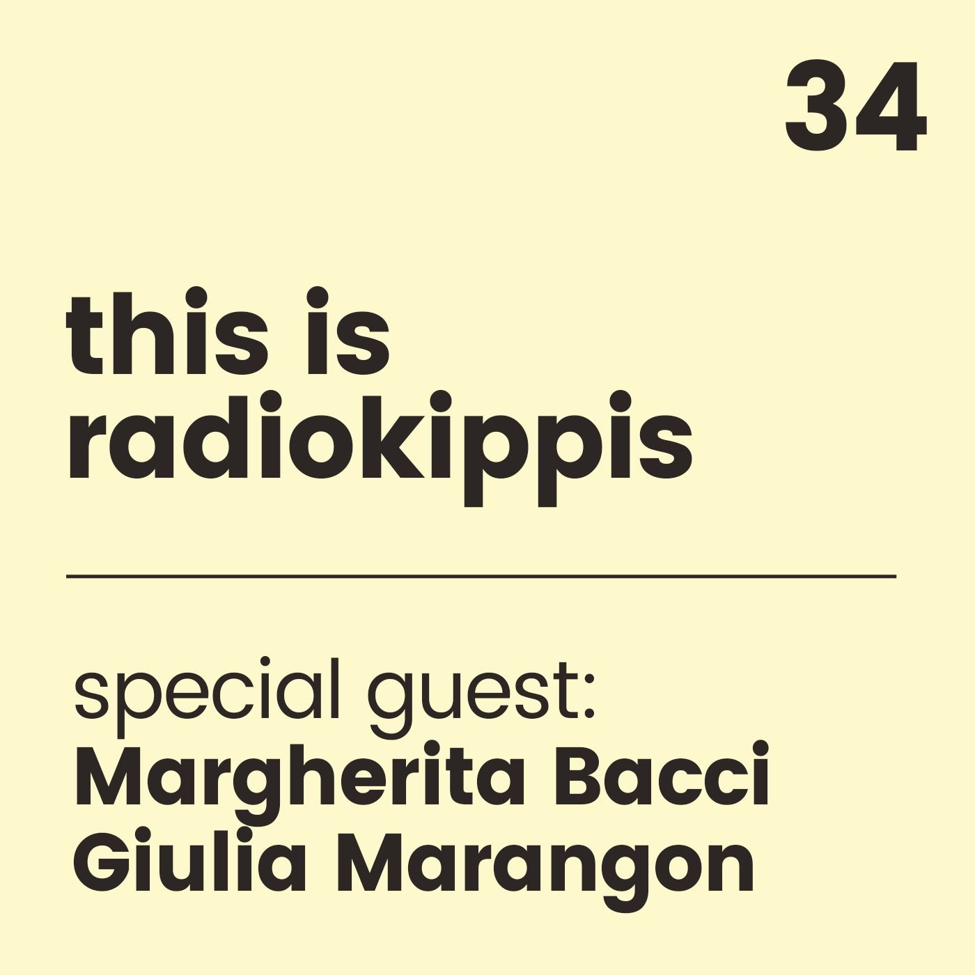 This is Radio Kippis #34 special guests Margherita Bacci e Giulia Marangon episode artwork