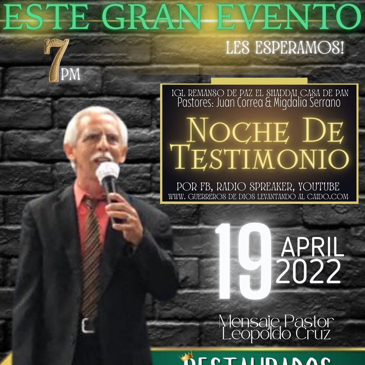 Guerreros de Dios levantando al Caido