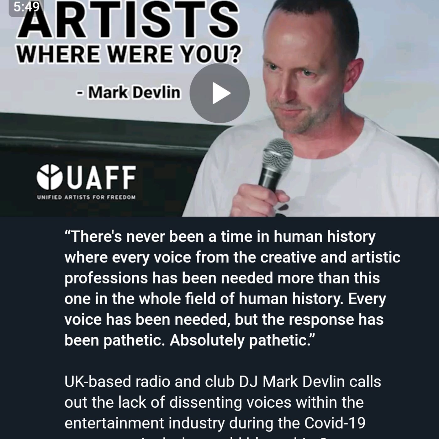 Mark Devlin podcast/ radio interviews