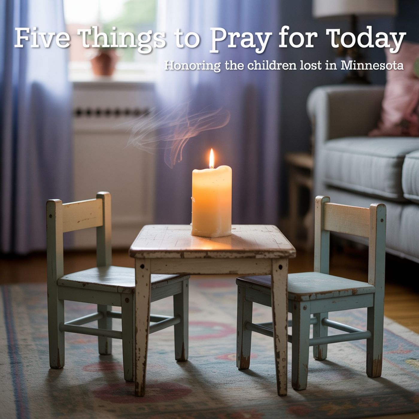 “Five Things to Pray for Today: Honoring the Children Lost in Minnesota” episode artwork