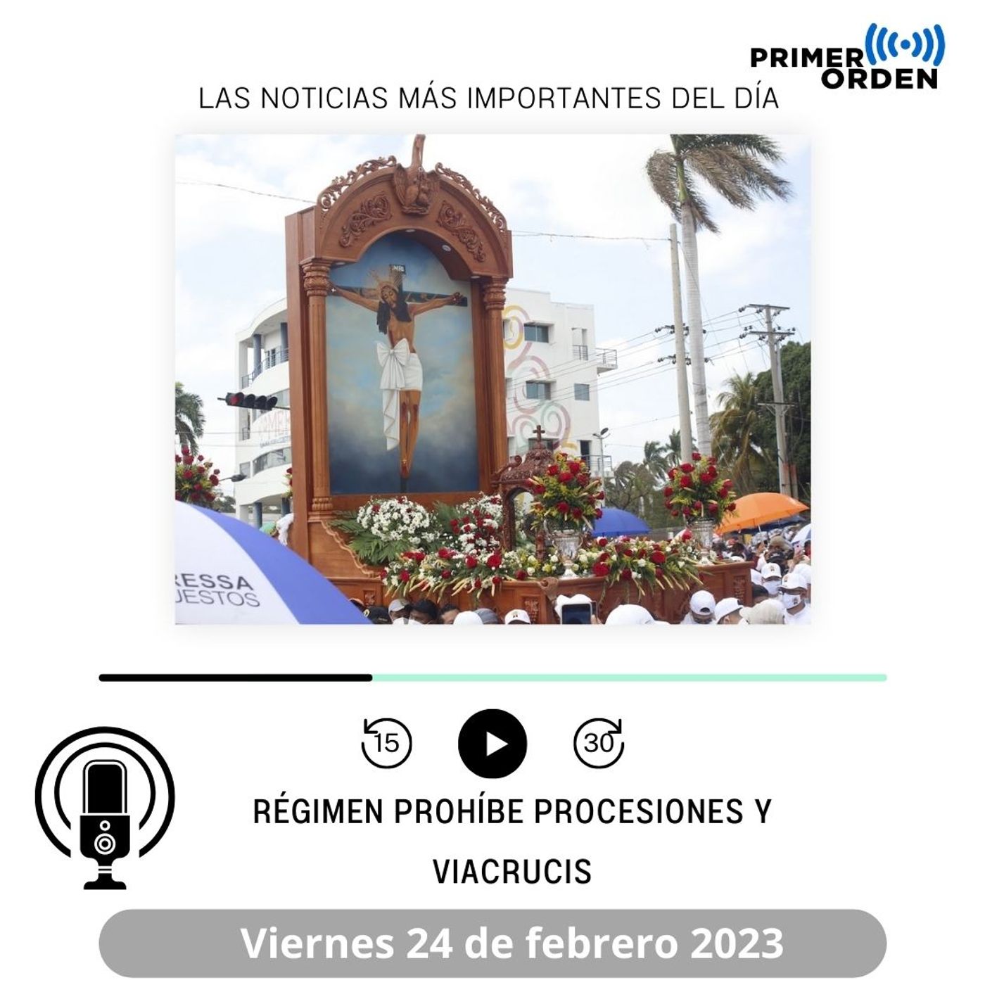 Régimen prohíbe procesiones y viacrucis