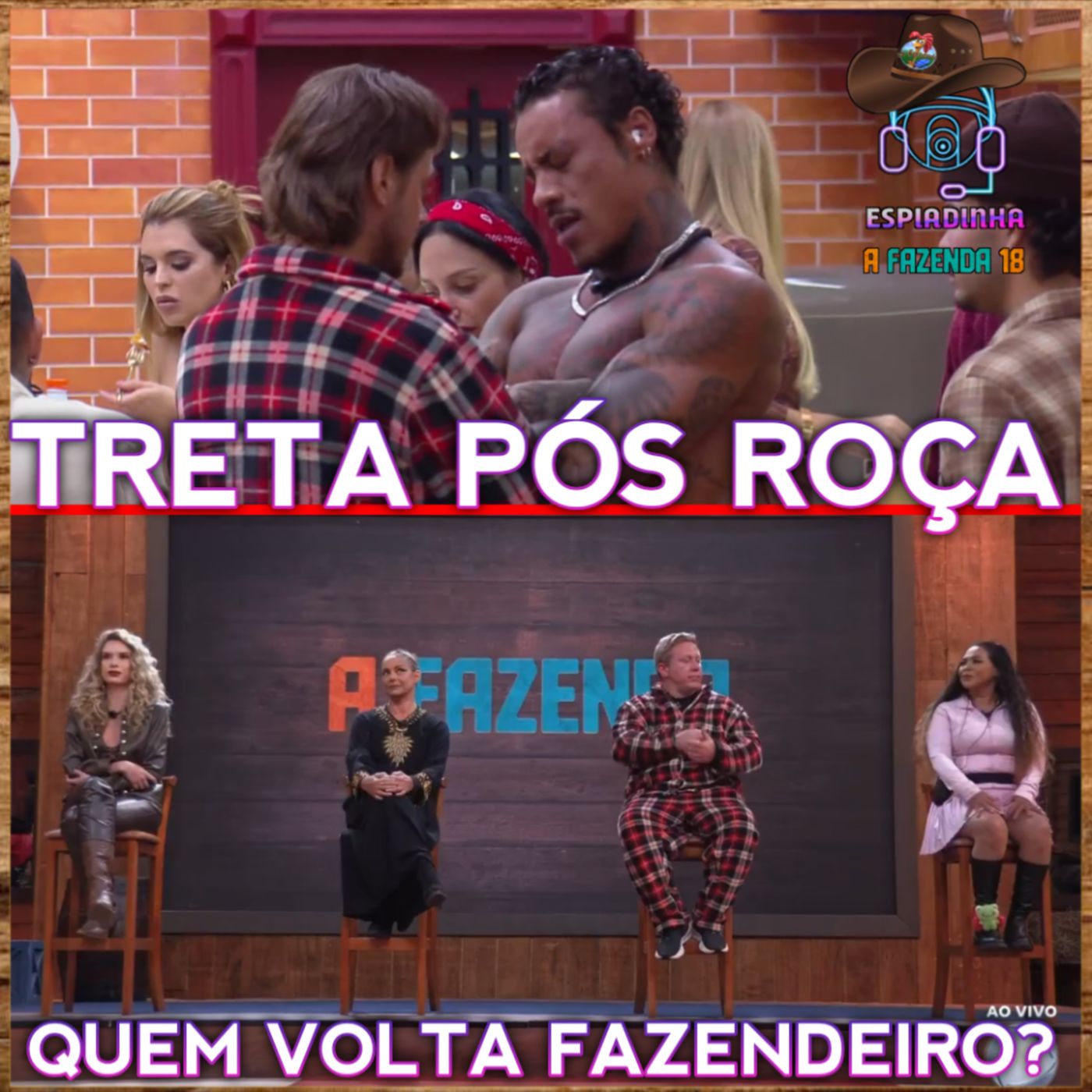 Stephanie, Giovanna, Serginho Cabeção e Darlin na ROÇA! + Murilo e Daniel TRETARAM | A Fazenda 18 episode artwork