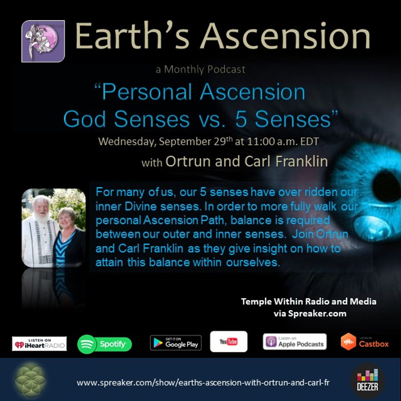 Earth\'s Ascension with Ortrun and Carl Franklin