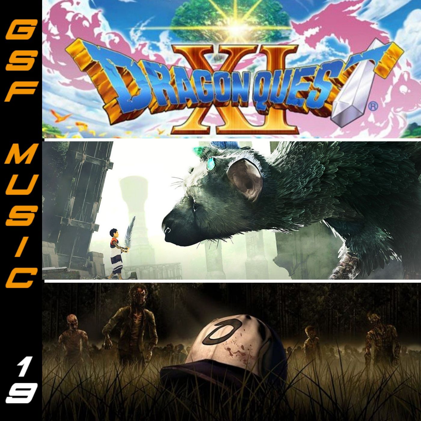 GSF MUSIC 19 - Dragon Quest XI, The Last Guardian y The Walking Dead Saga Telltale Games episode artwork