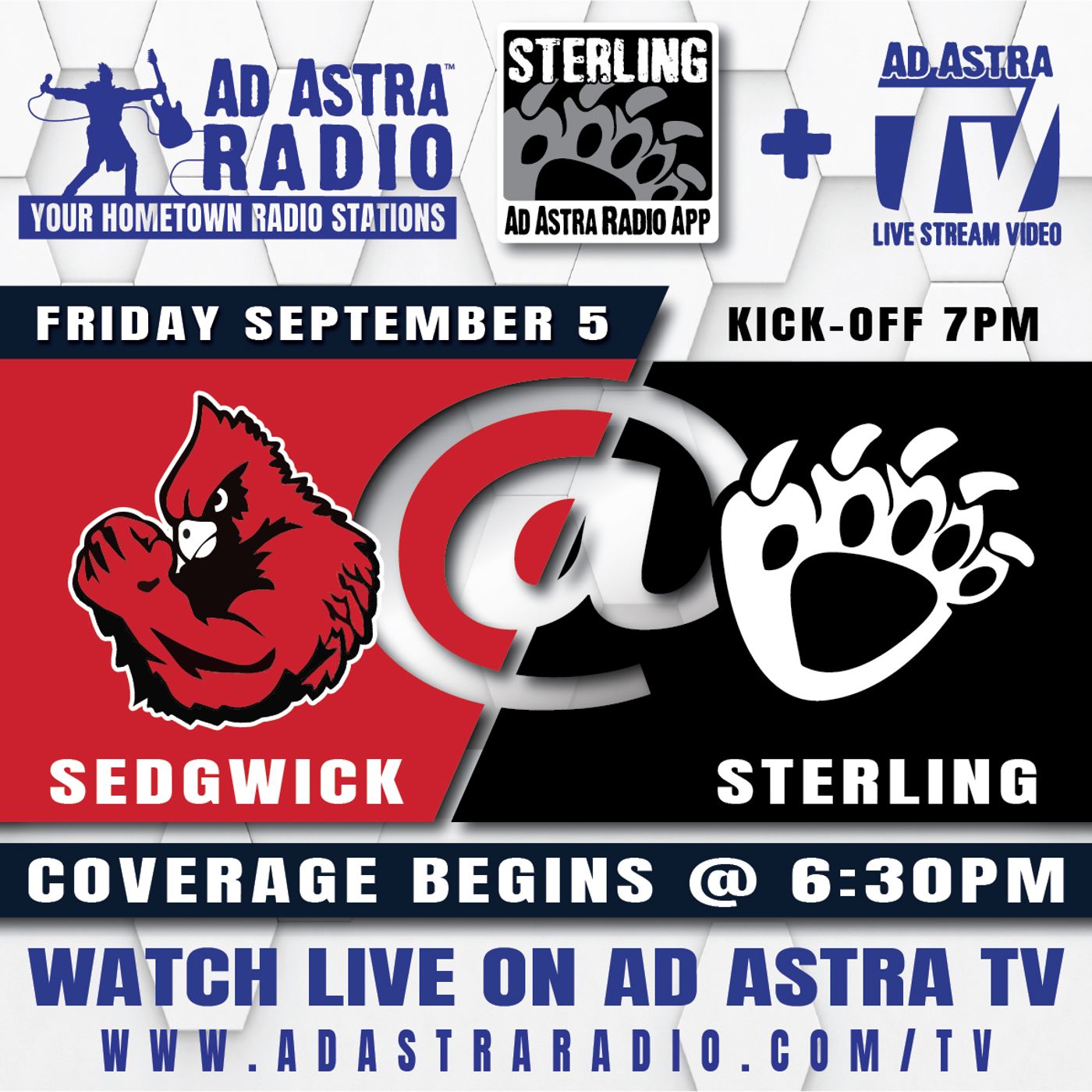 Sterling Blackbears hosts Sedgwick Cardinals Football (September 5, 2025) episode artwork