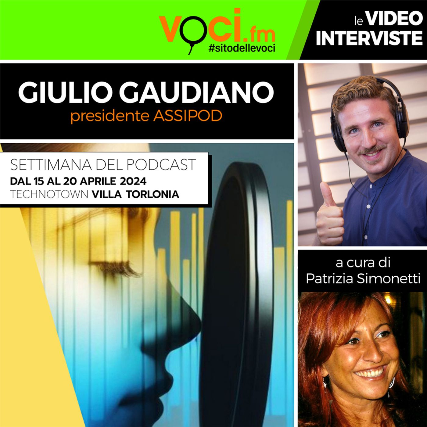 GIULIO GAUDIANO (Anteprima SETTIMANA DEL PODCAST aprile 2024) su VOCI.fm - clicca play e ascolta l'intervista episode artwork