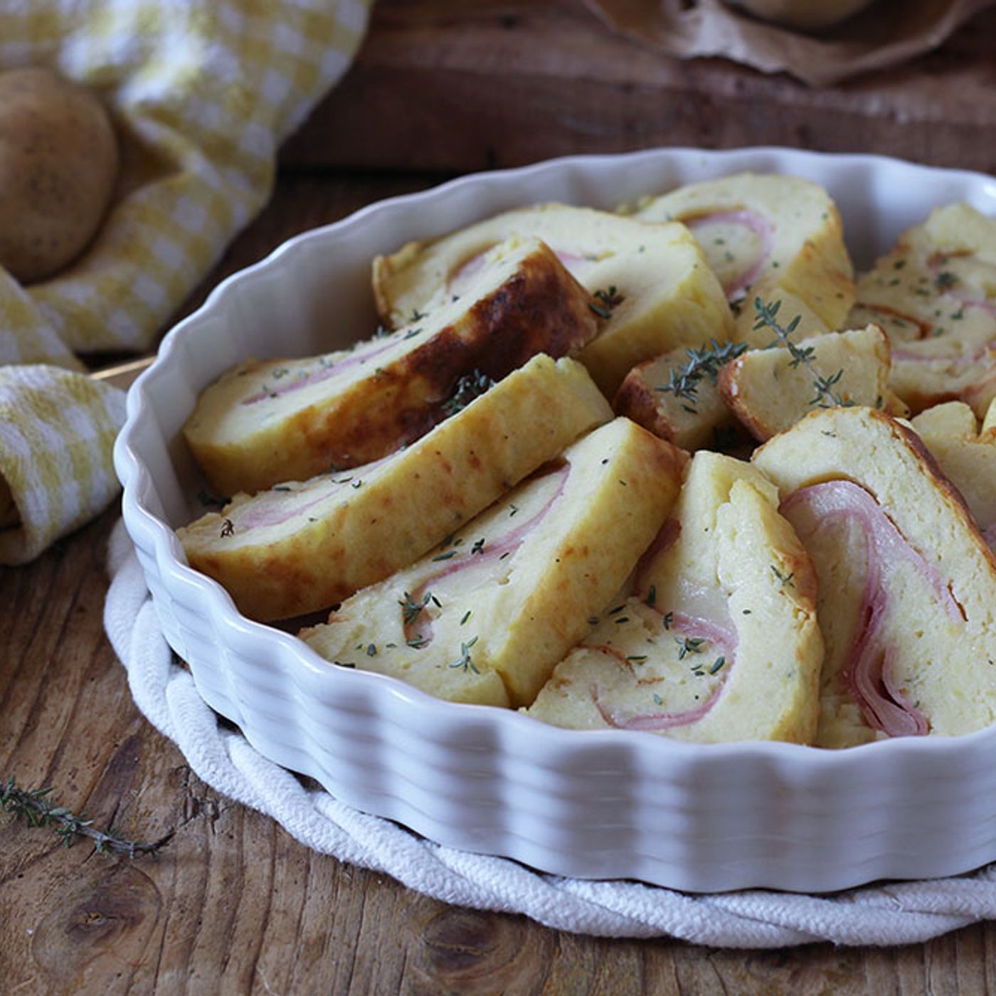 Rotolo di patate farcito