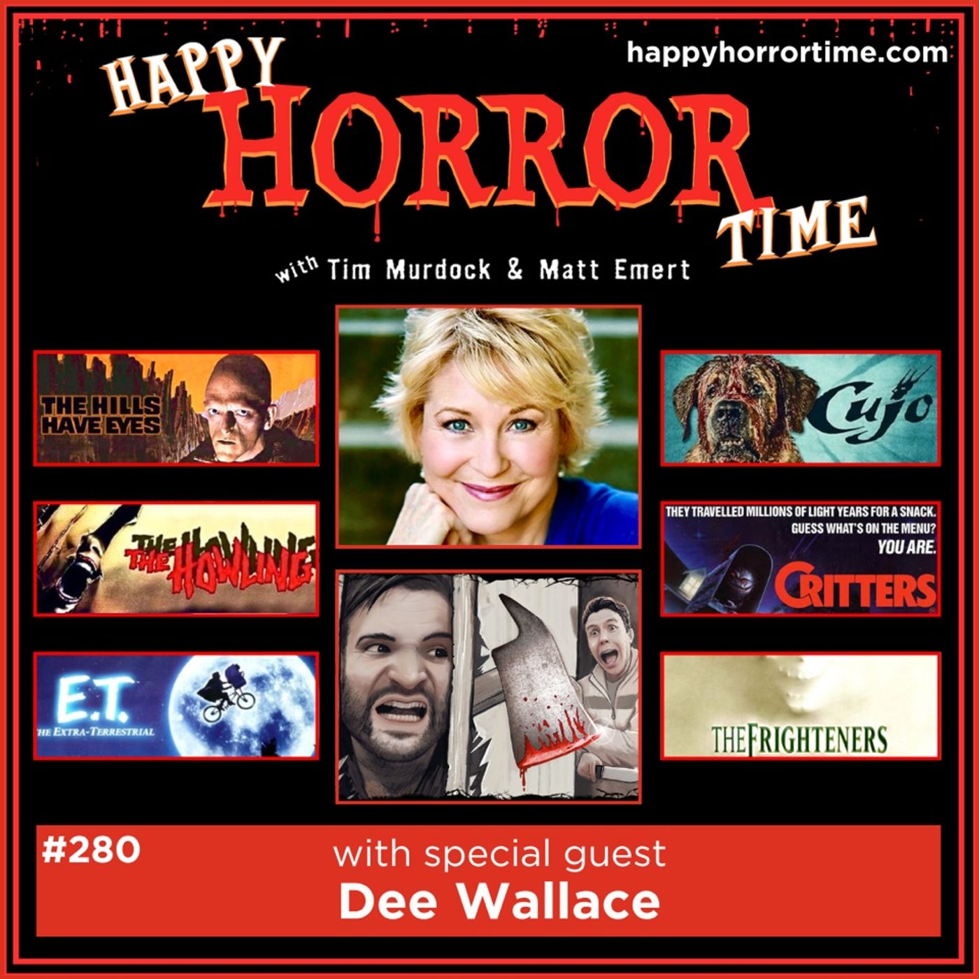 Ep 280: Interview w/Dee Wallace from “The Hills Have Eyes,” “The Howling,” “Cujo,” and many more