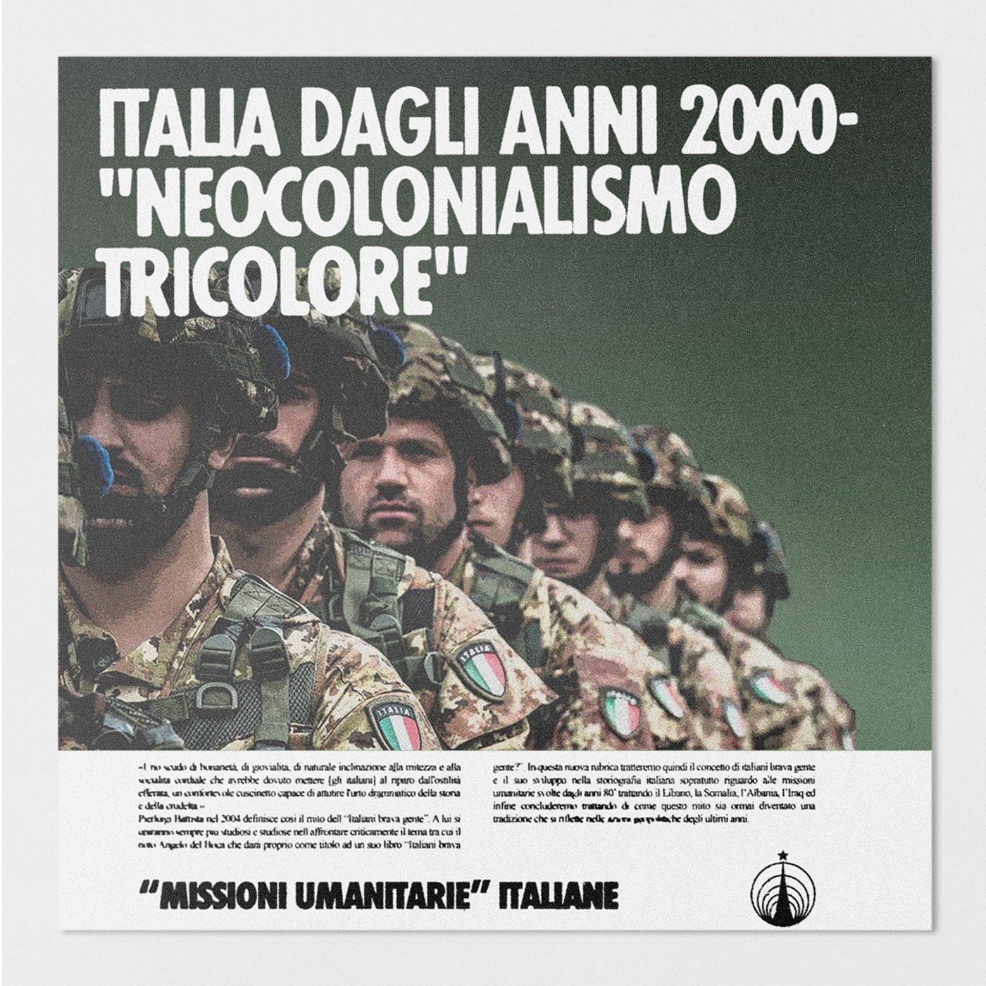 ITALIA DAGLI ANNI DUEMILA - Neocolonialismo tricolore [MISSIONI UMANITARIE ITALIANE Ep. 6] episode artwork