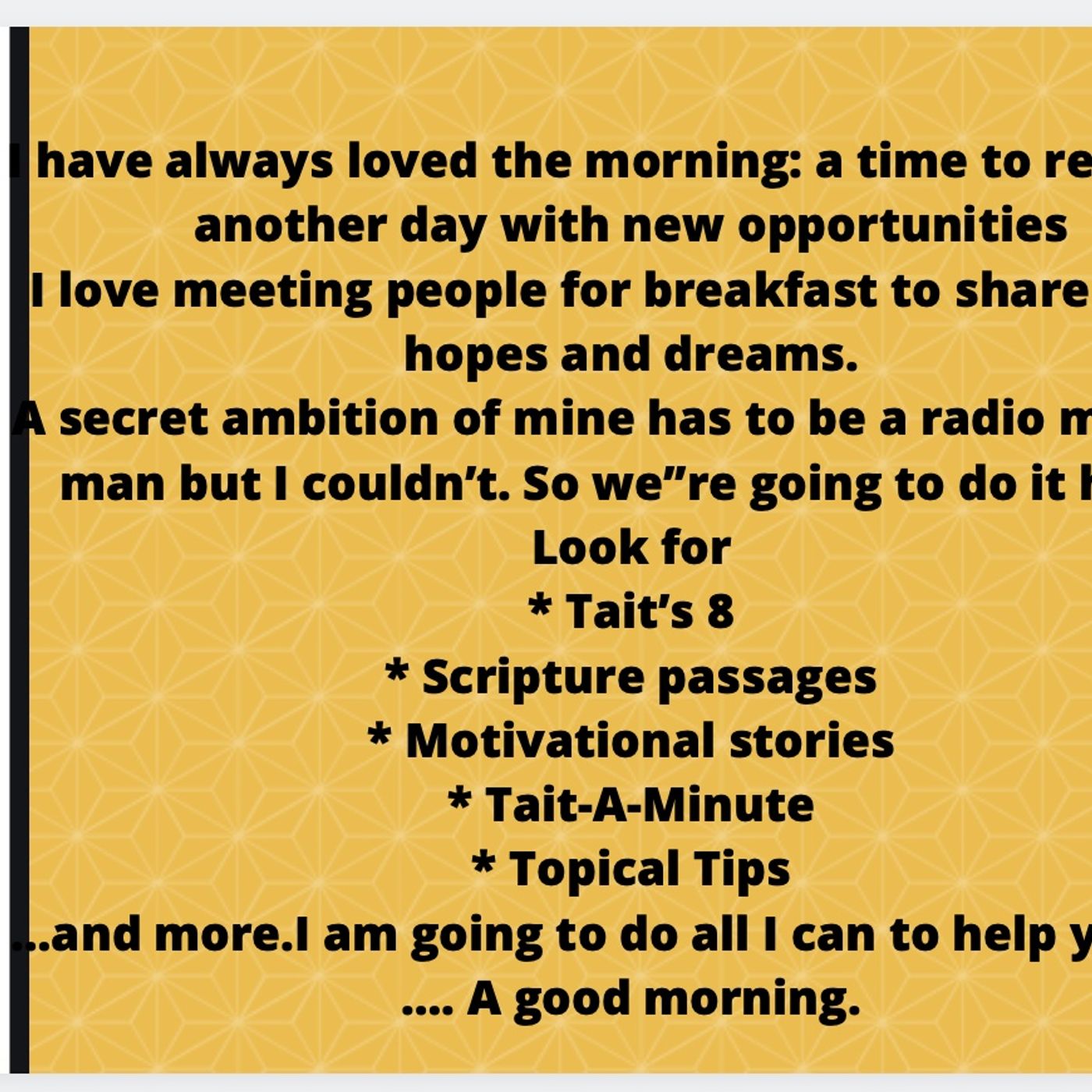 Cam \'n Eggs - 5 a.m. MST weekdays