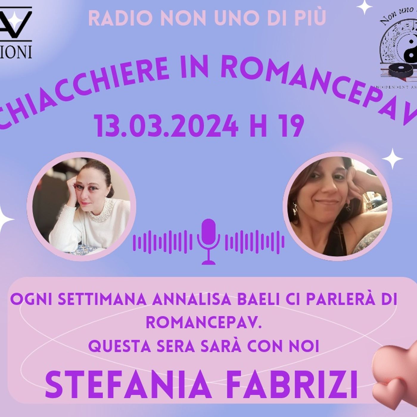 "Chiacchiere In RomancePav"...Stefania Fabrizi episode artwork