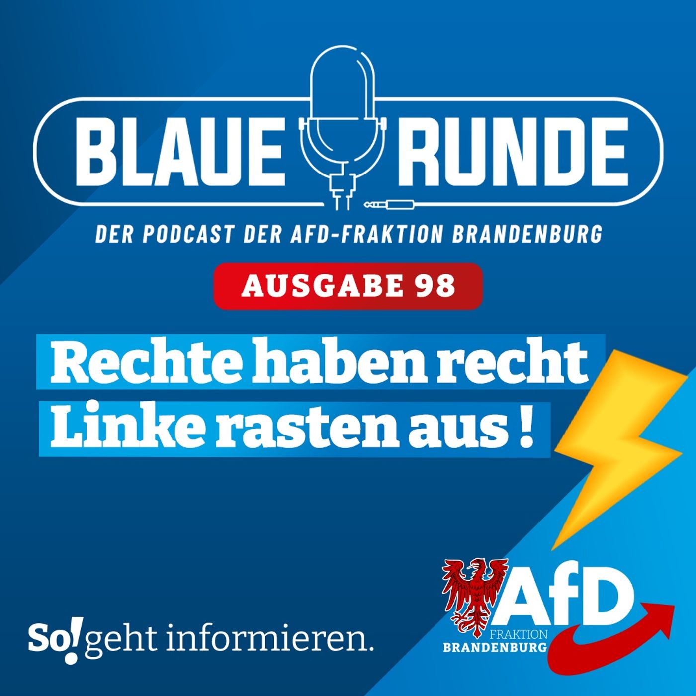 Rechte haben recht, Linke rasten aus! | Die Blaue Runde, Ausgabe 98/23 vom 22. November 2023 episode artwork