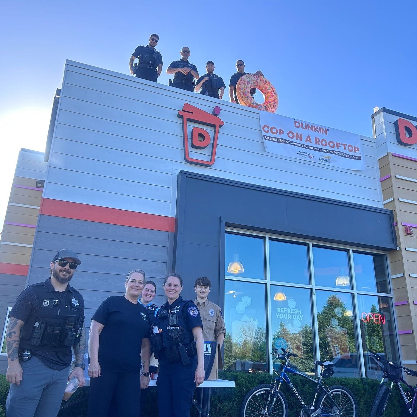 Police across Kendall County will be on Dunkin’ roof tops raising money for Special Olympics episode artwork