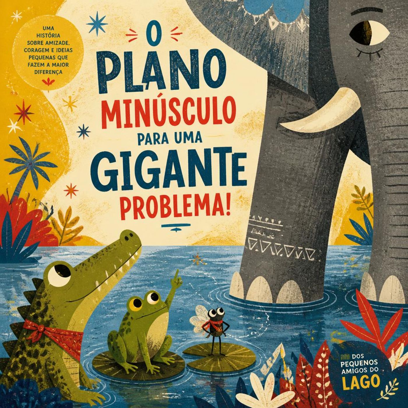 【Fábula】O Pequeno Crocodilo contra a Gigante Elefanta do Pântano