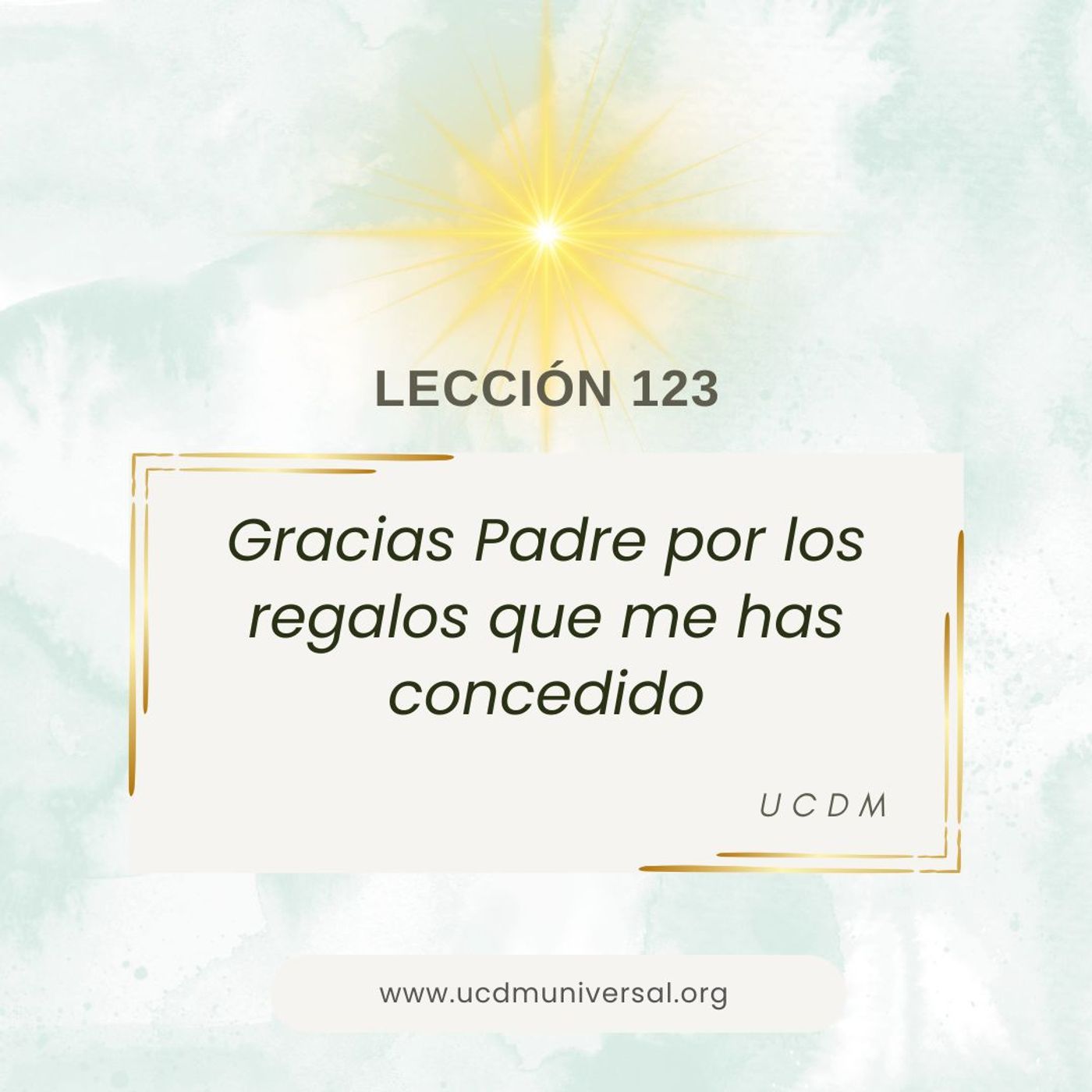 UCDM Universal LECCIÓN DEL DÍA