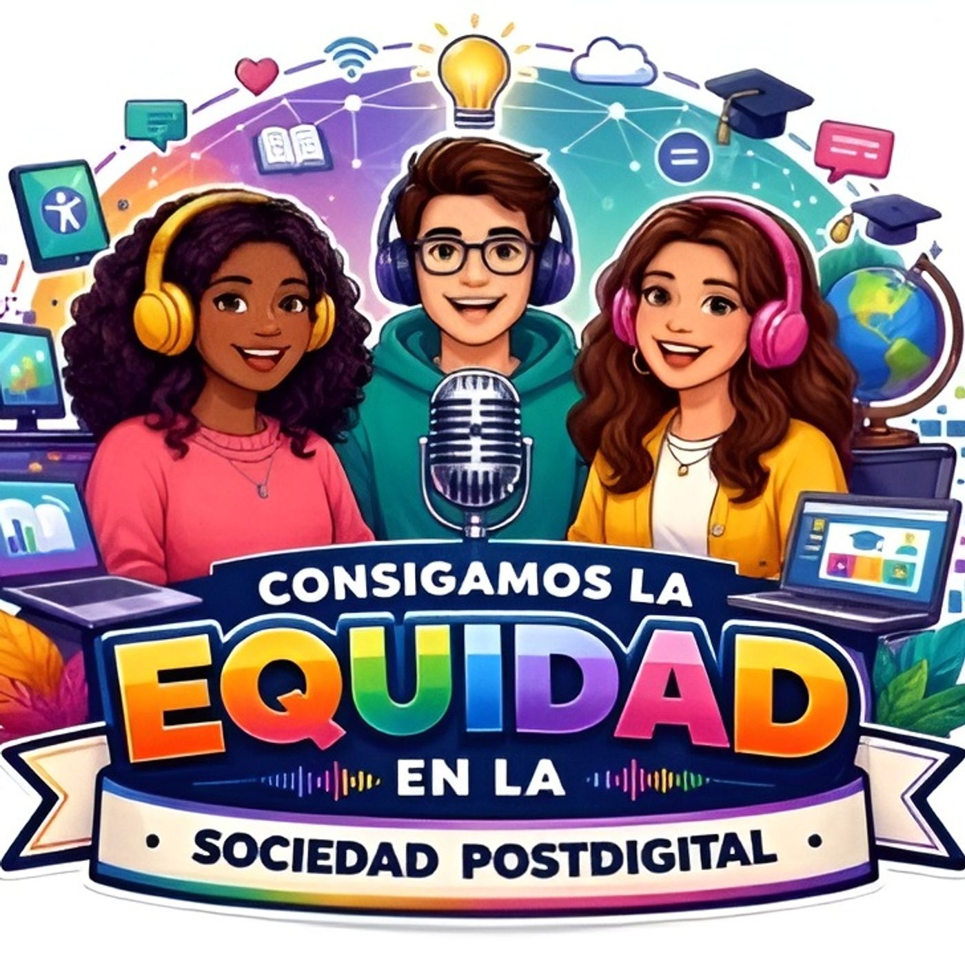 Equidad en la educación postdigital podcast artwork