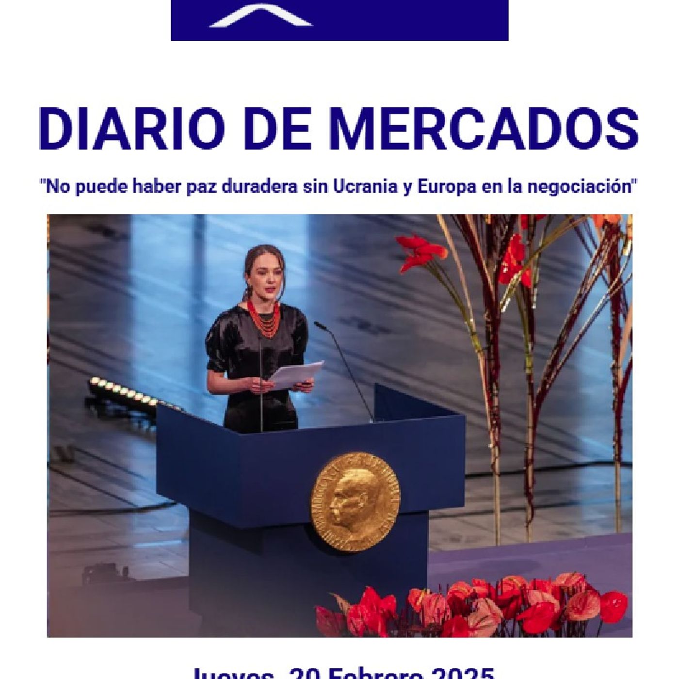 PODCAST en abierto DIARIO DE MERCADOS Jueves 20 Febrero 2025 episode artwork