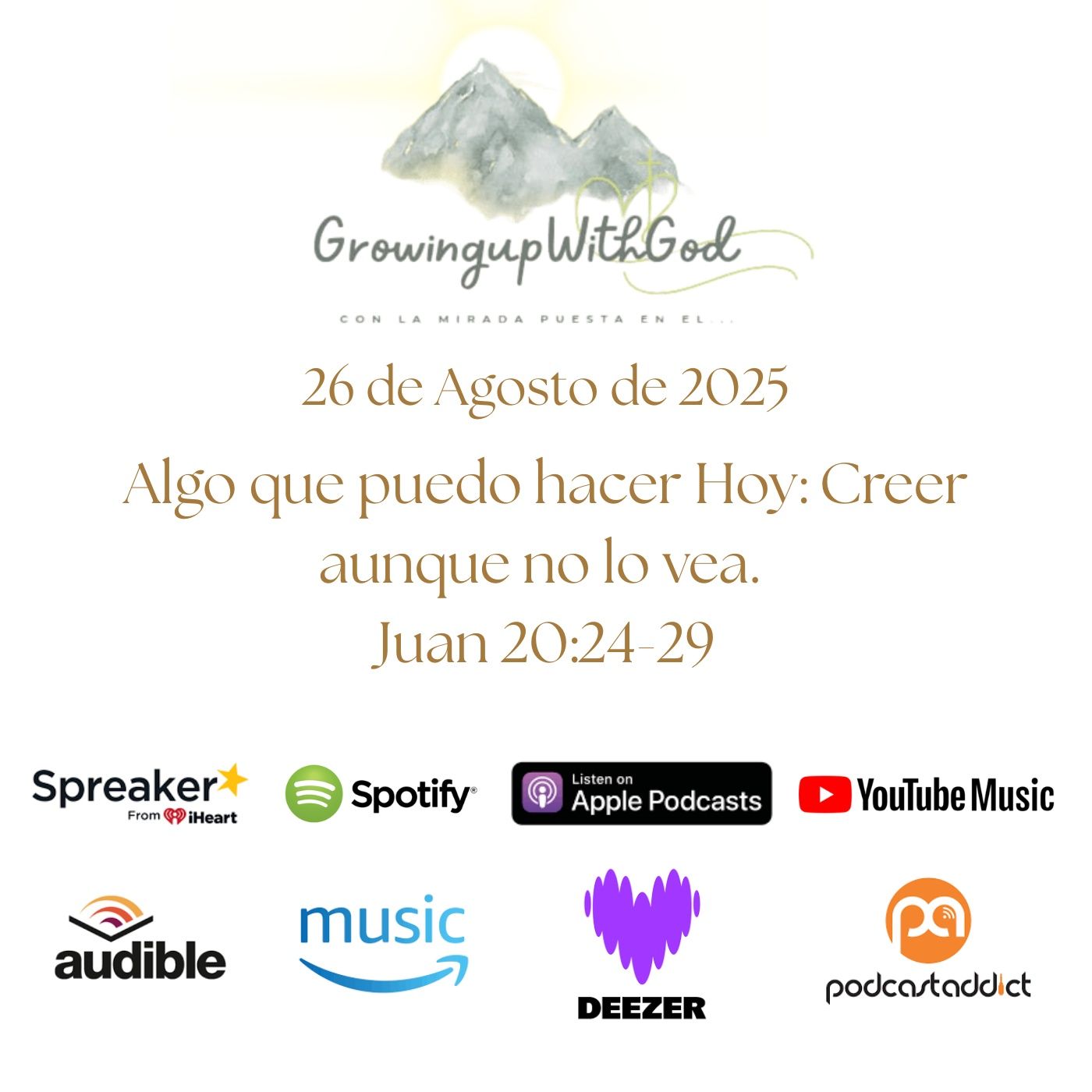 Growing Up With God (Creciendo Con Dios)