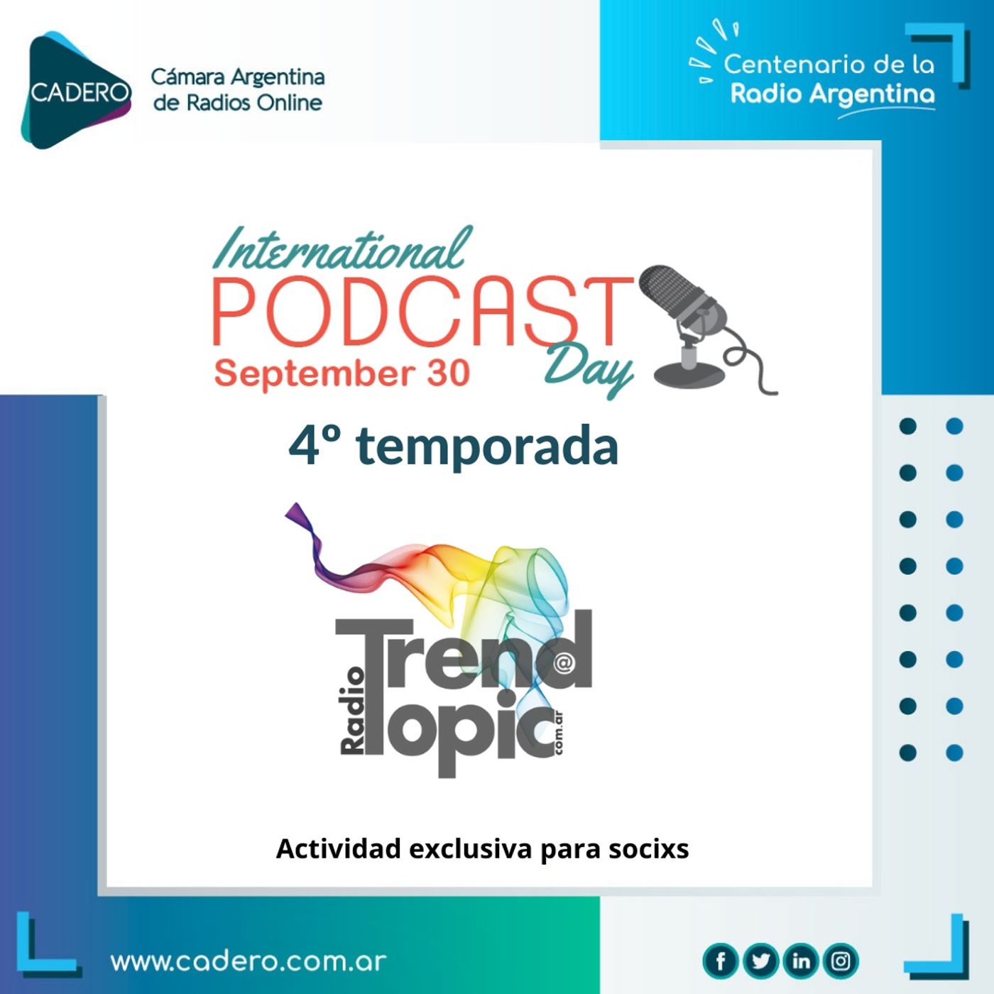 T4 E6 - Día Internacional del Podcast - Podcast La cocina del humor. Radio Trend Topic episode artwork