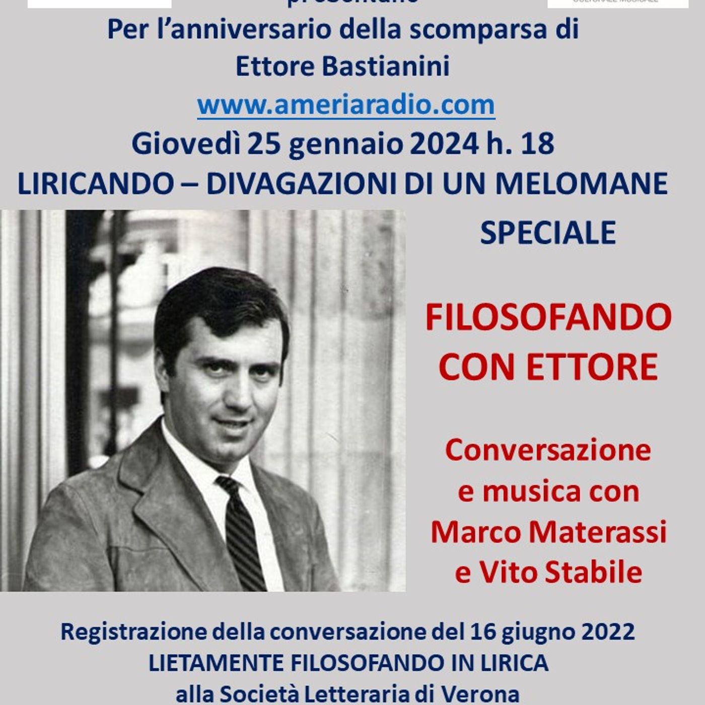 Liricando  divagazioni di un melomane - Filosofando con Ettore episode artwork