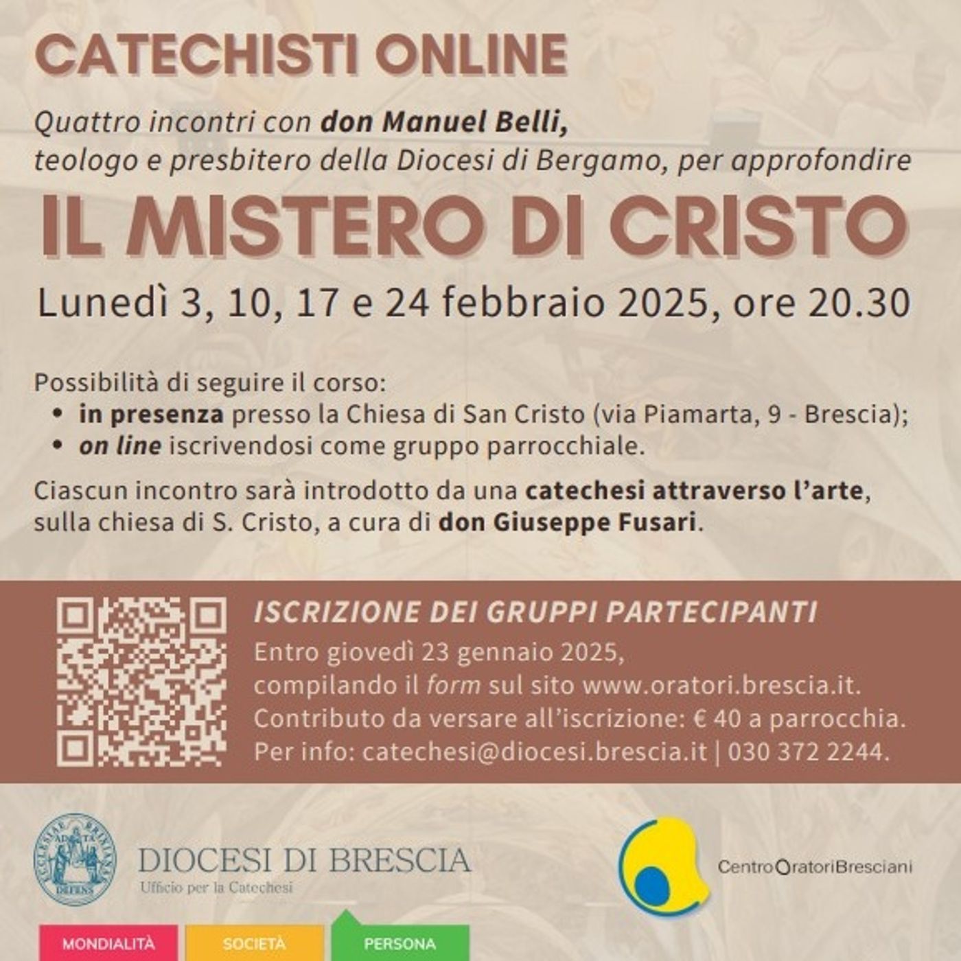 "Il mistero di Cristo", un corso di formazione per presbiteri e catechisti: intervista a don Claudio Laffranchini  -  13 dicembre 2024 episode artwork
