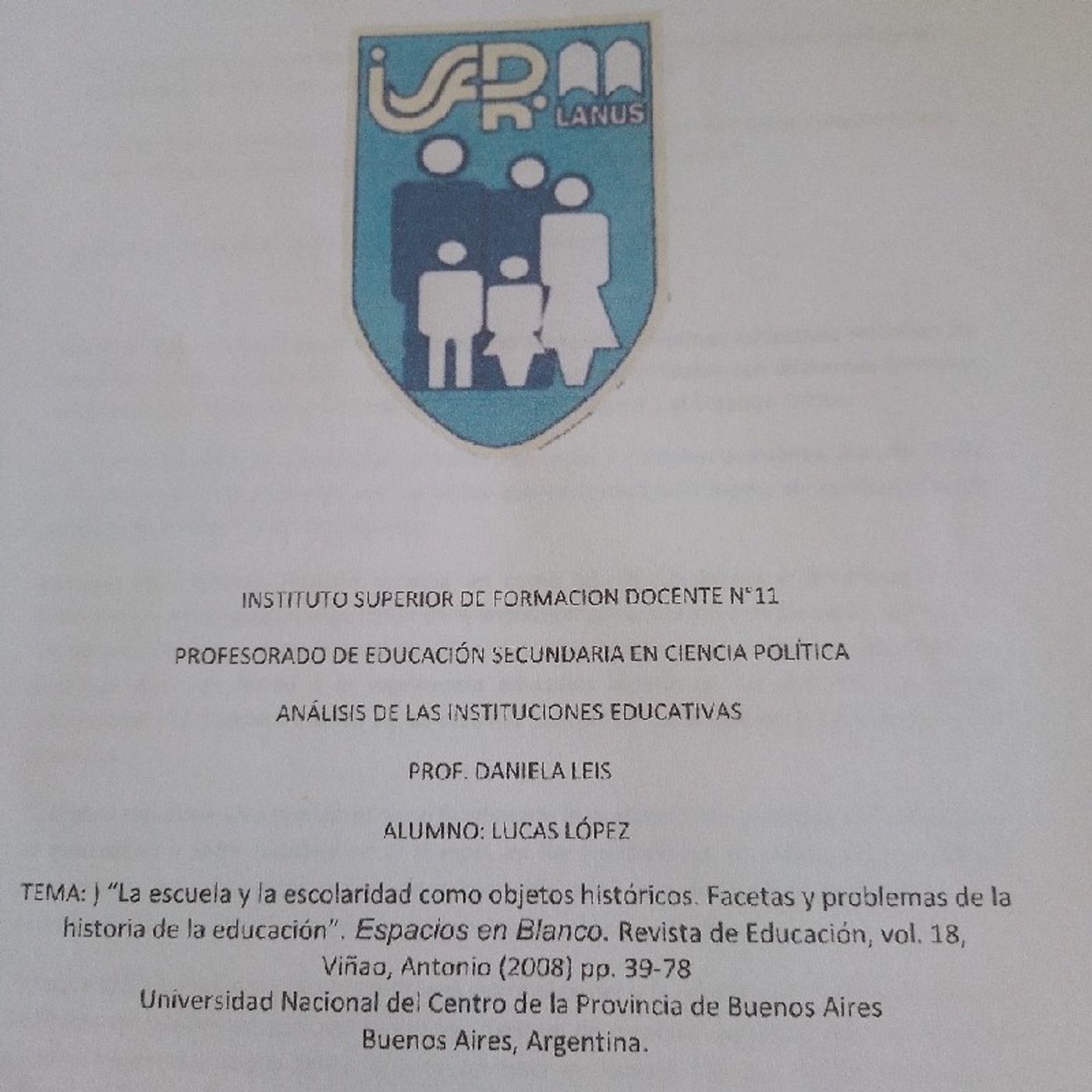Episodio 4 - Análisis d las Instituciones educativas episode artwork