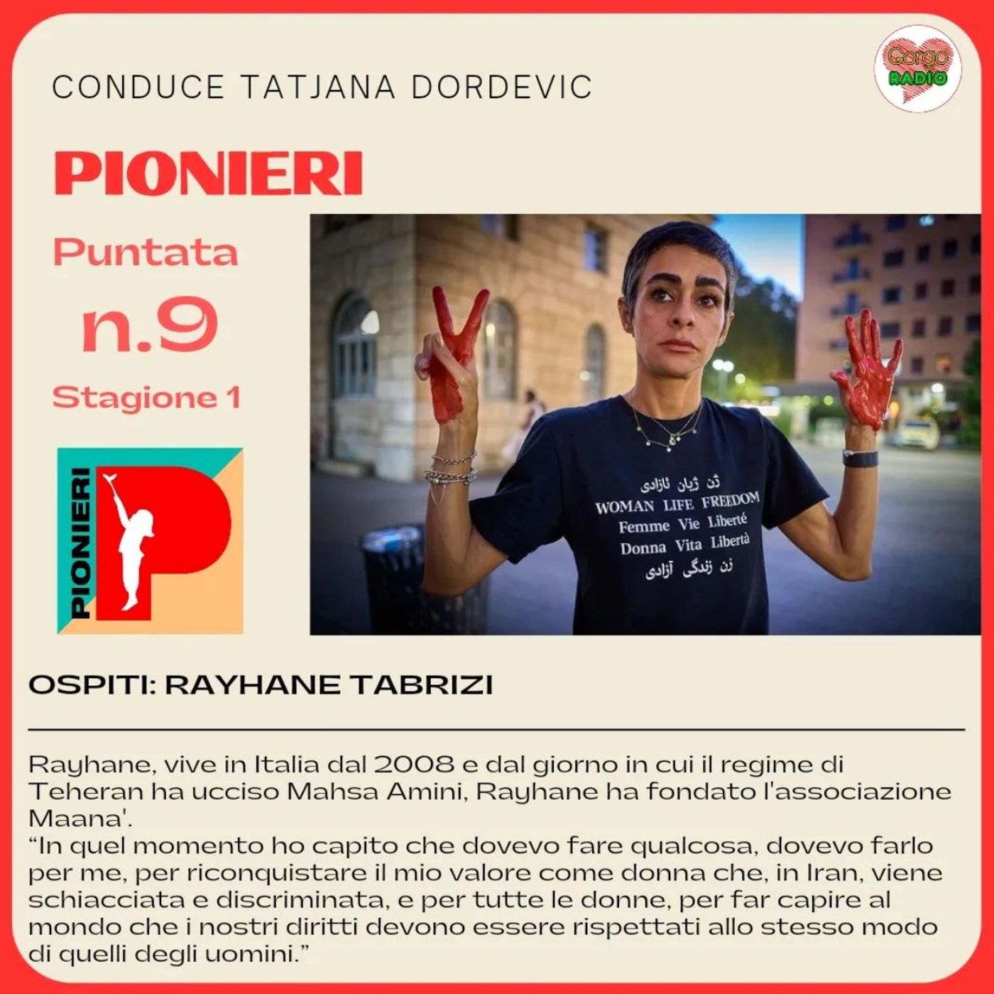 Intervista a Rayhane Tabrizi, attivista iraniana e presidente dell'Associazione Maana episode artwork