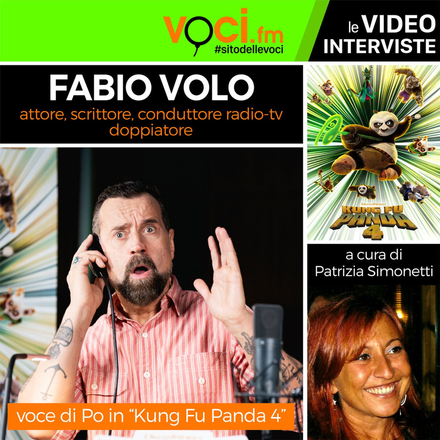 "KUNG FU PANDA 4": FABIO VOLO su VOCI.fm - clicca play e ascolta l'intervista episode artwork