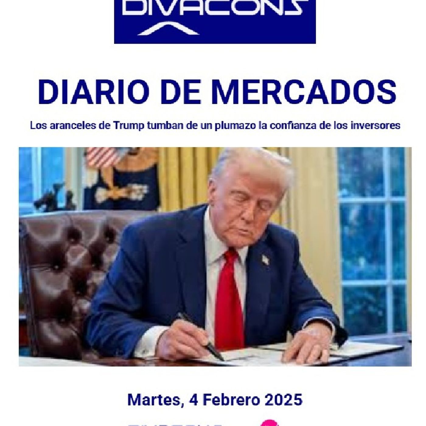 PODCAST en abierto DIARIO DE MERCADOS Martes 4 Febrero 2025 episode artwork