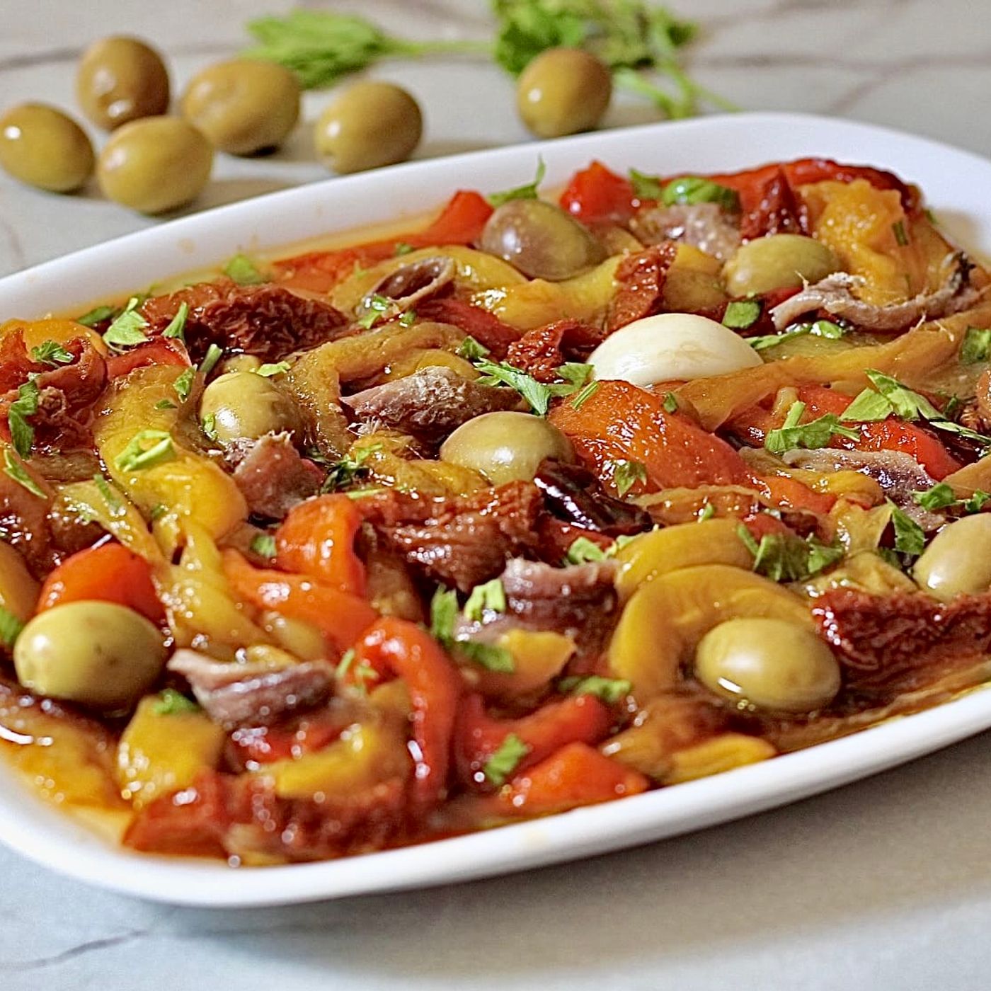 Insalata di peperoni alla mediterannea NO FRITTA, leggera e saporita. episode artwork