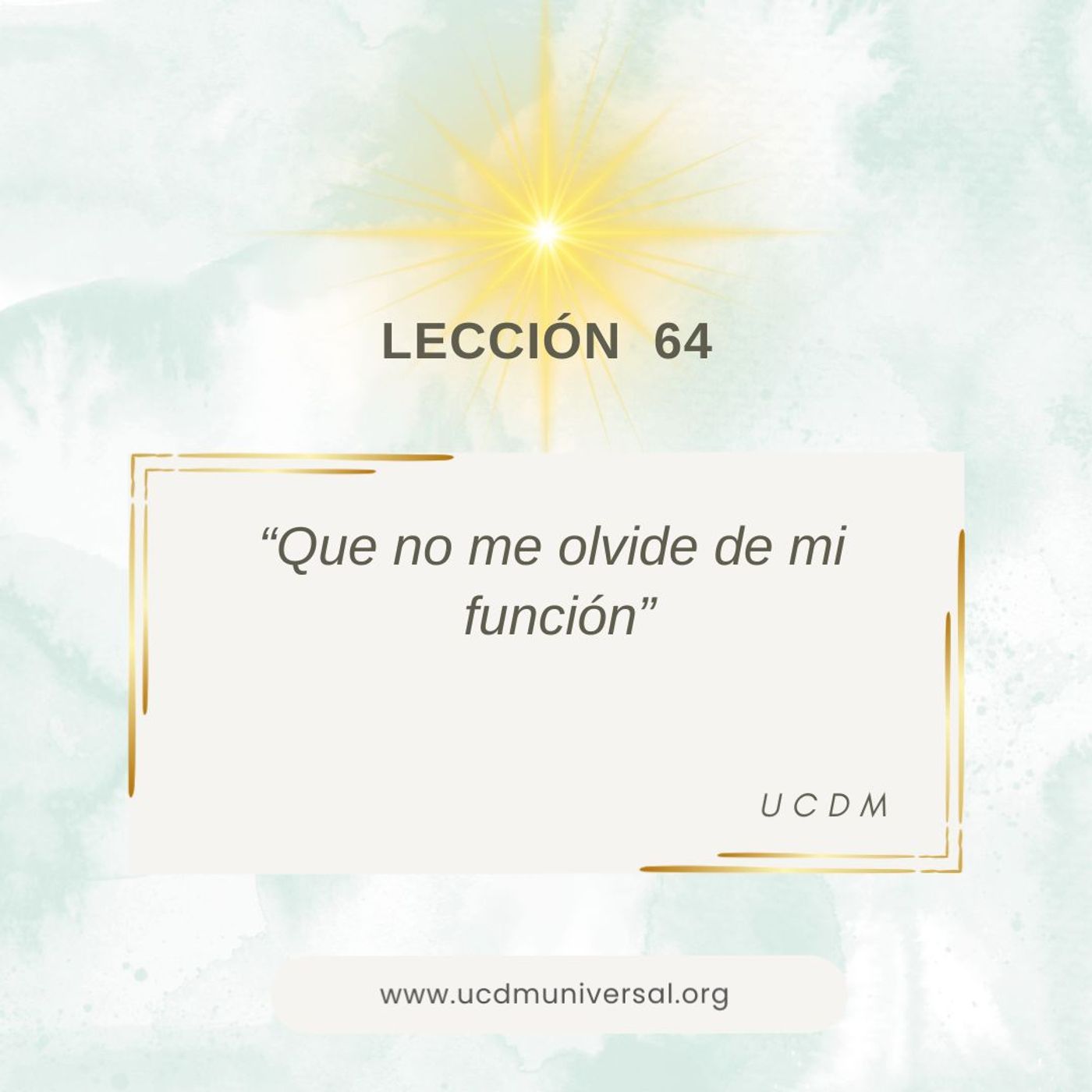 UCDM Universal LECCIÓN DEL DÍA