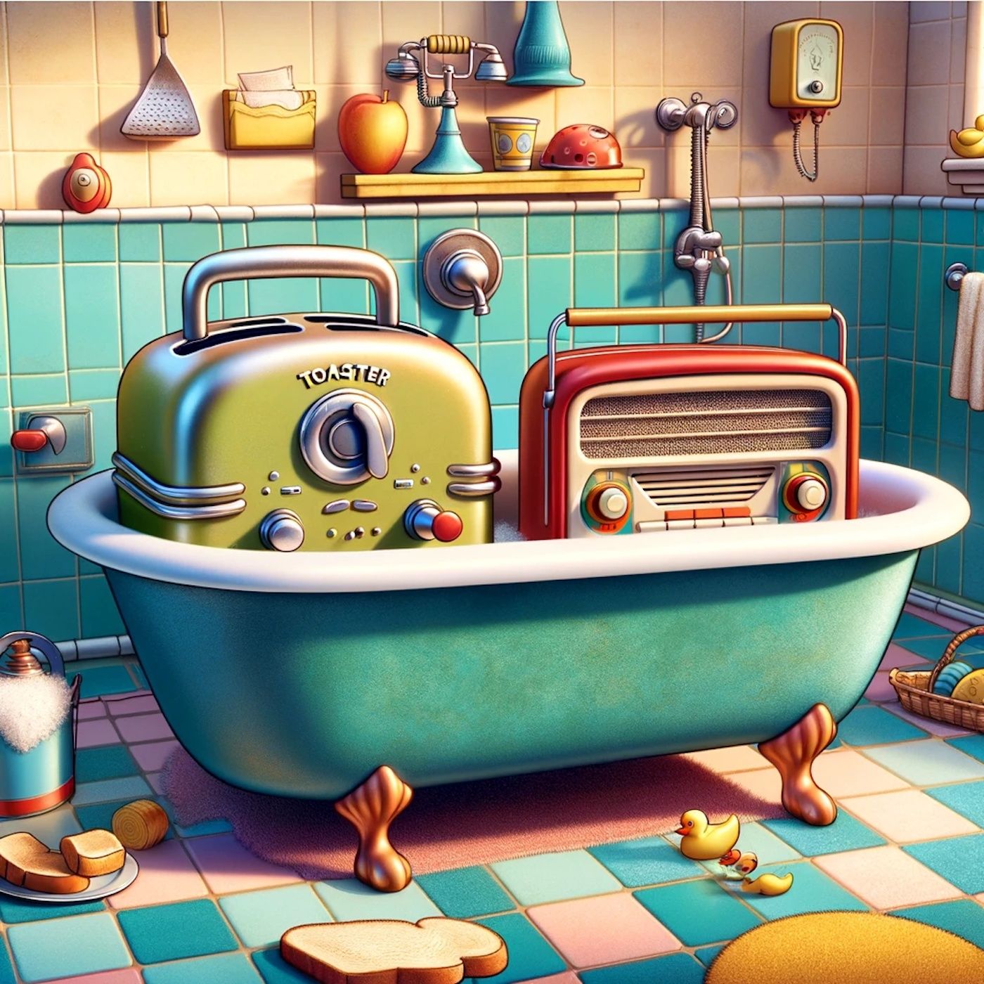 "I knew I was an unwanted baby when I saw that my bath toys were a toaster and a radio." episode artwork