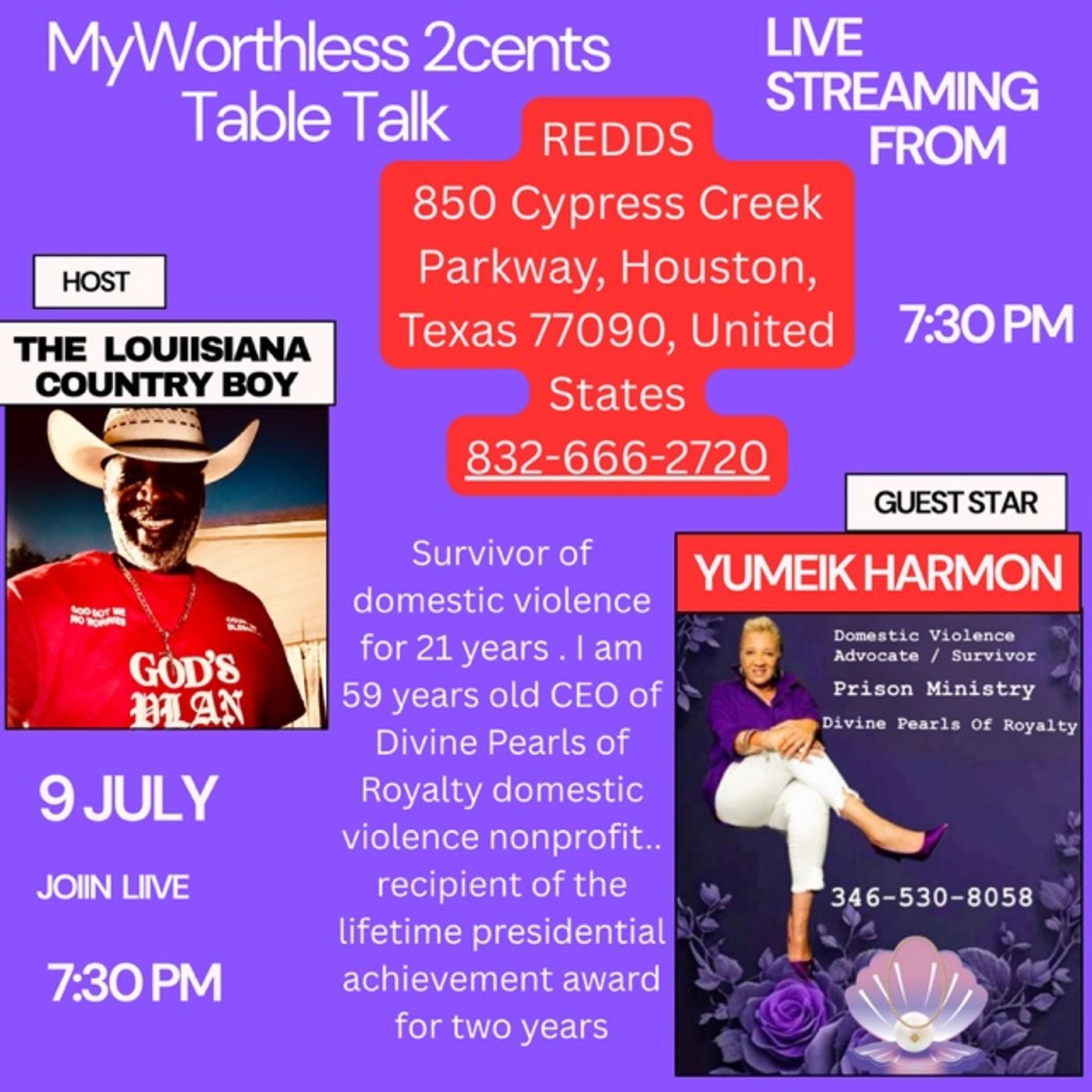 Yumeik Harmon joins My Worthless 2cents Table Talk