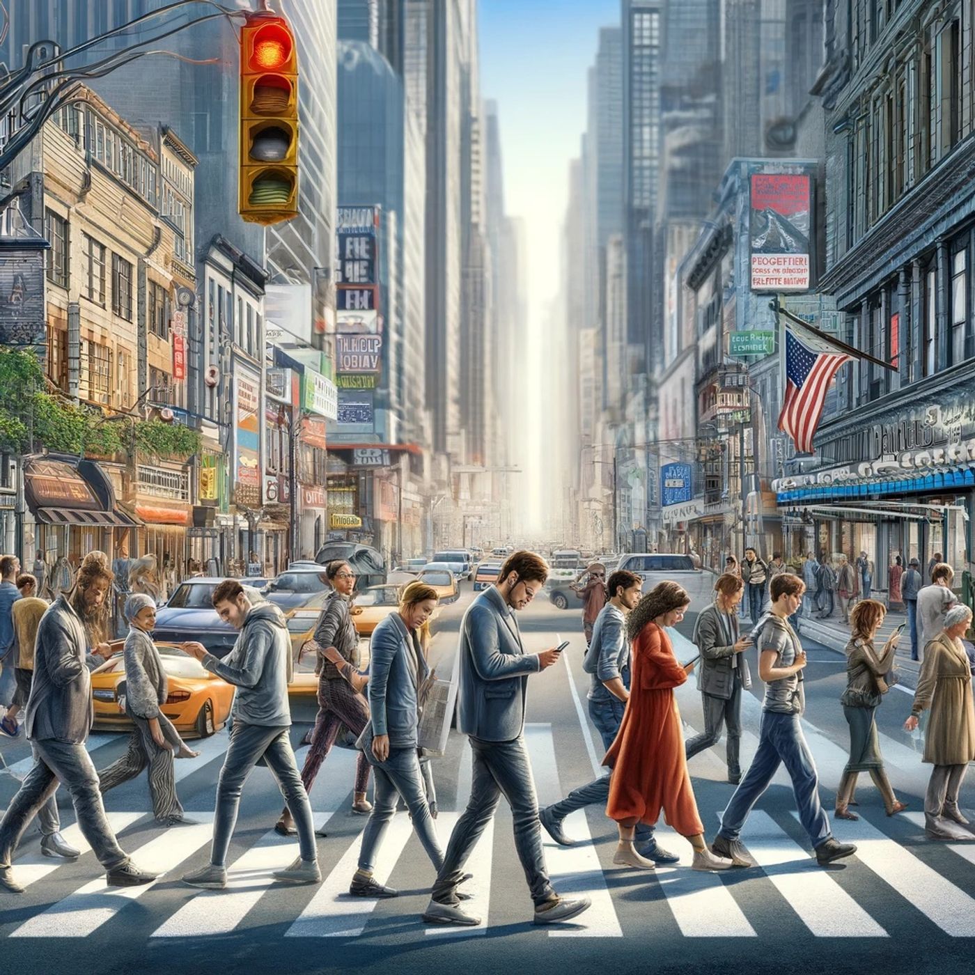 El caminar sinuoso de la gente