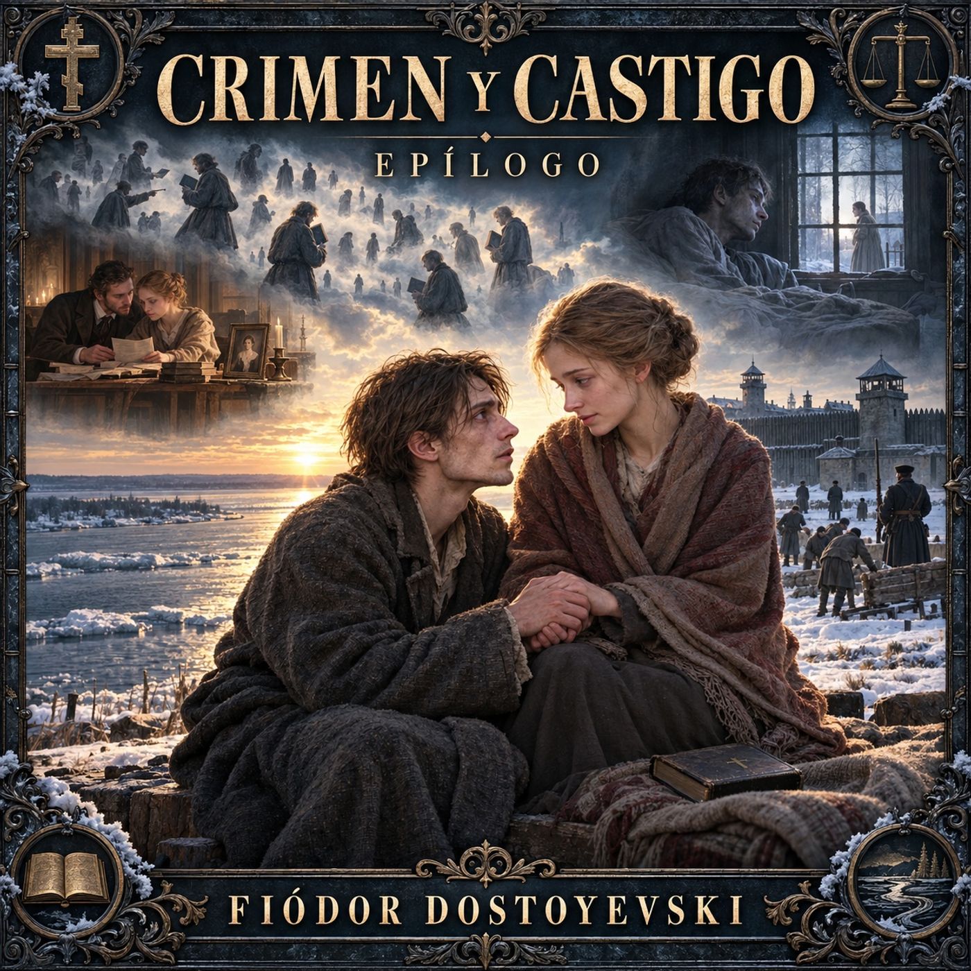 Crimen y castigo (Parte 7 - Epílogo) de Fiódor Dostoievski ⚖️ | Audiolibro en español | Novela psicológica | Grandes Clásicos
