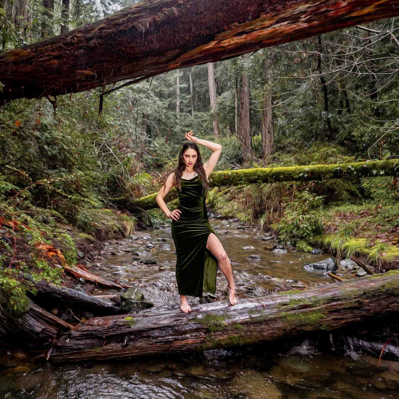 Dancing in the Rain: Behind the Scenes in Muir Woods for a Fashion Photo Shoot
