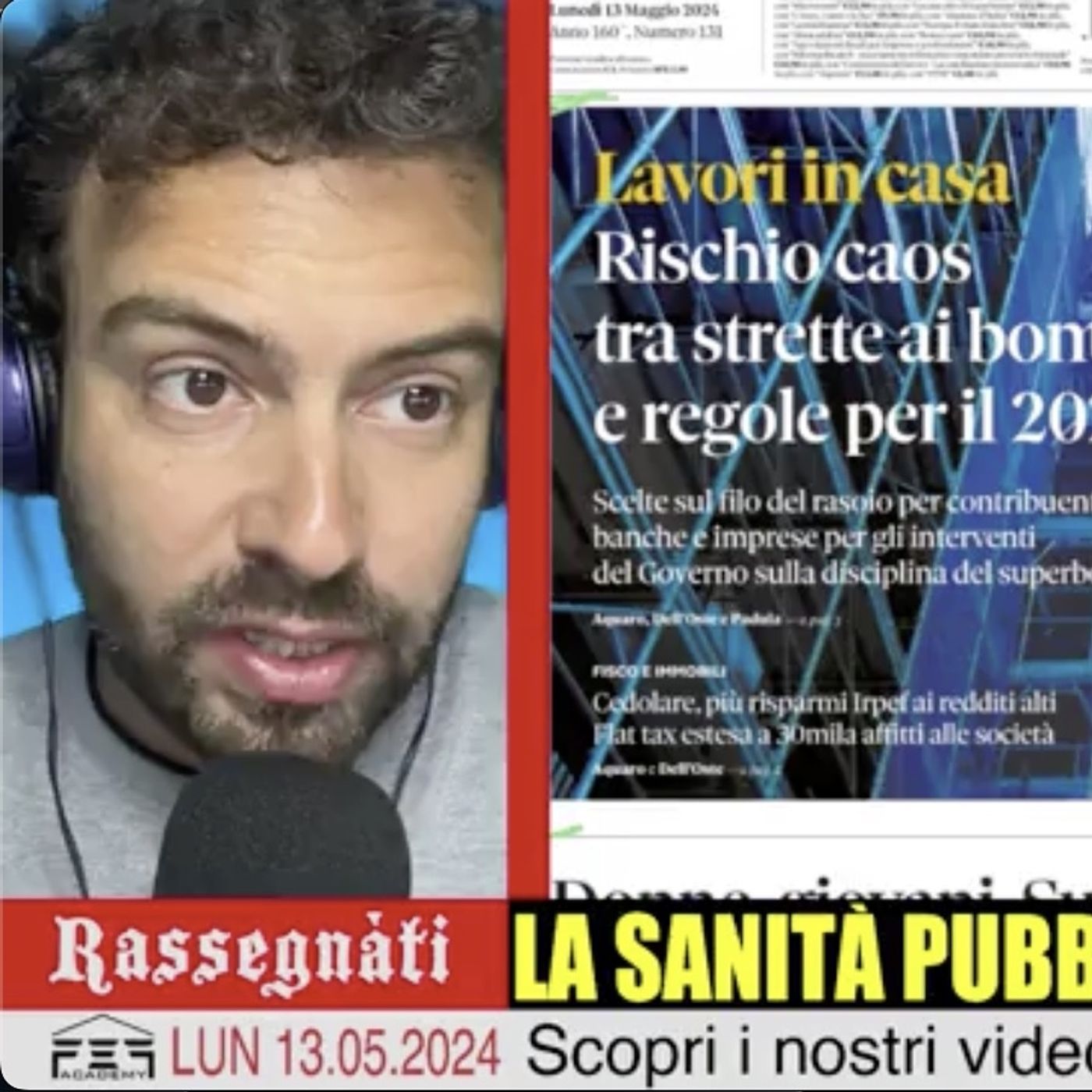 🏥 LA SANITÀ PUBBLICA COI FICHI SECCHI - Rassegnàti 13/05/2024 episode artwork