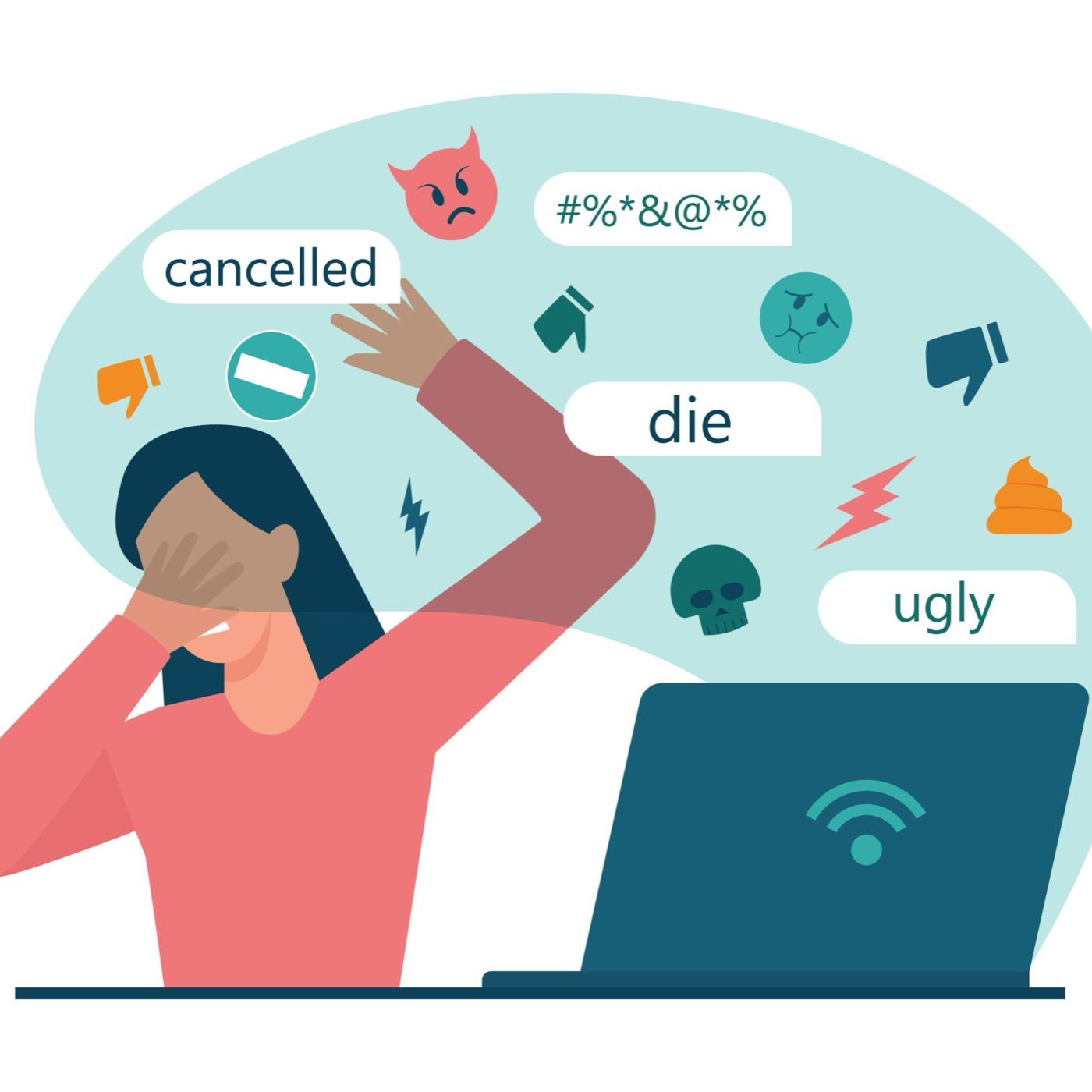 Hot Topic Podcast: Cyberbullying podcast artwork