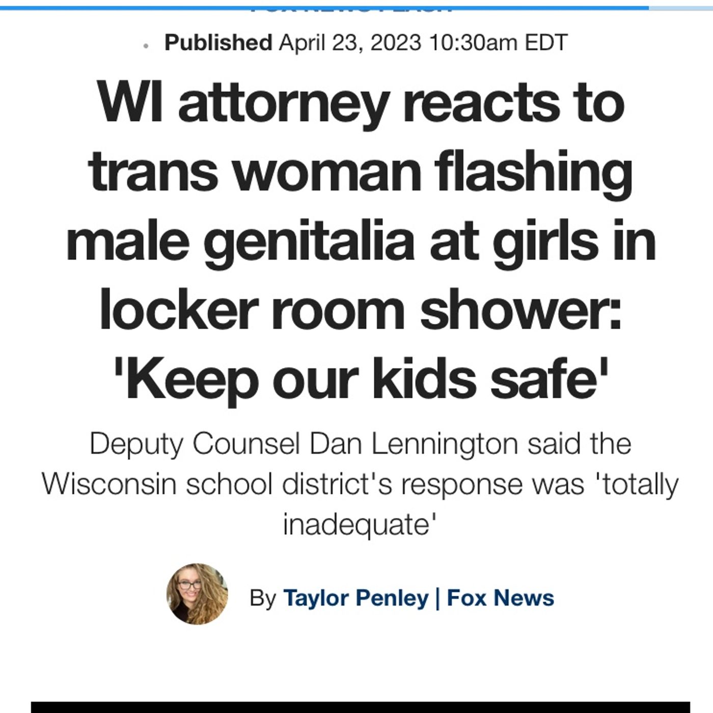 WI attorney reacts to __________ flashing male genitalia at girls in locker room shower: episode artwork