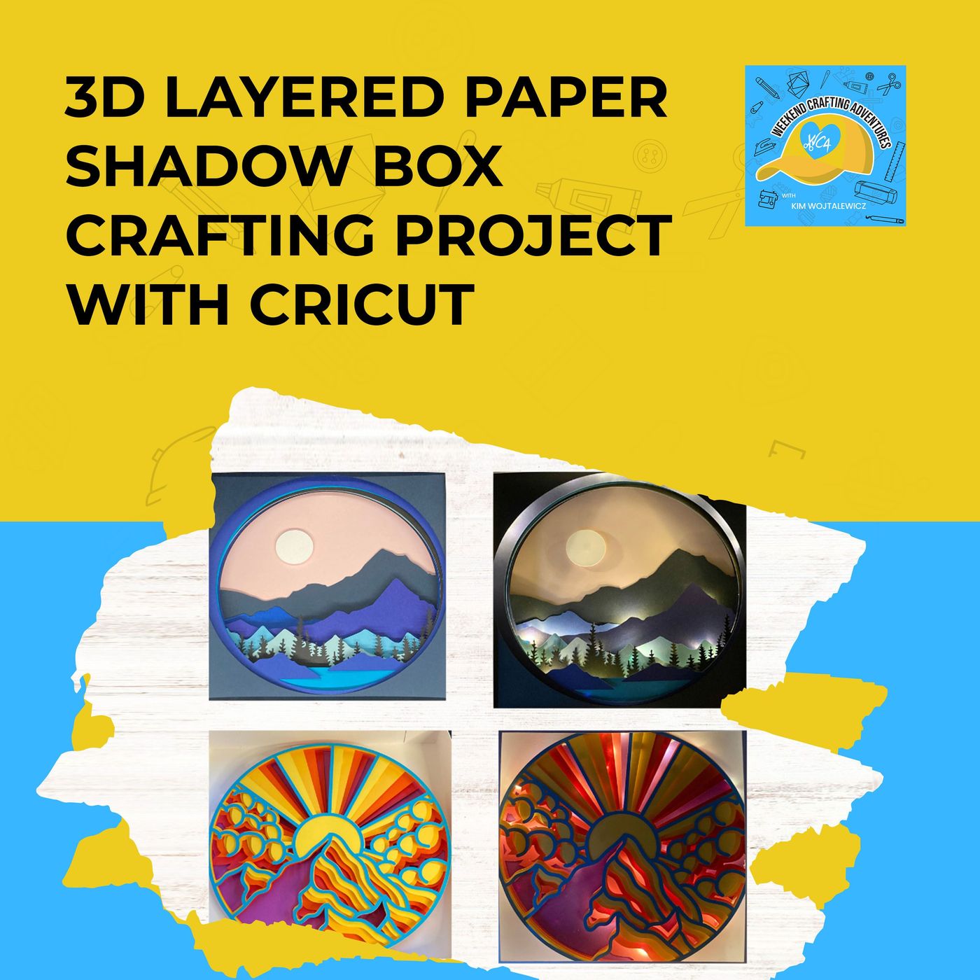 3D Layered Paper Shadow Box Crafting Project With Cricut