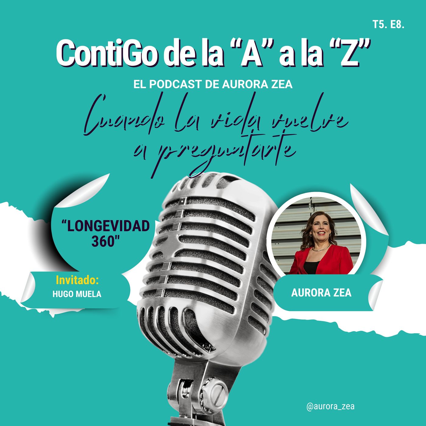 Longevidad 360 | Hugo Muela y Aurora Zea en Contigo de la A a la Z episode artwork