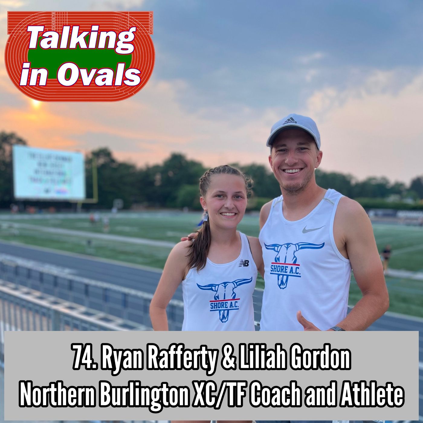 74. Ryan Rafferty & Liliah Gordon. Northern Burlington XC/TF Coach and Athlete