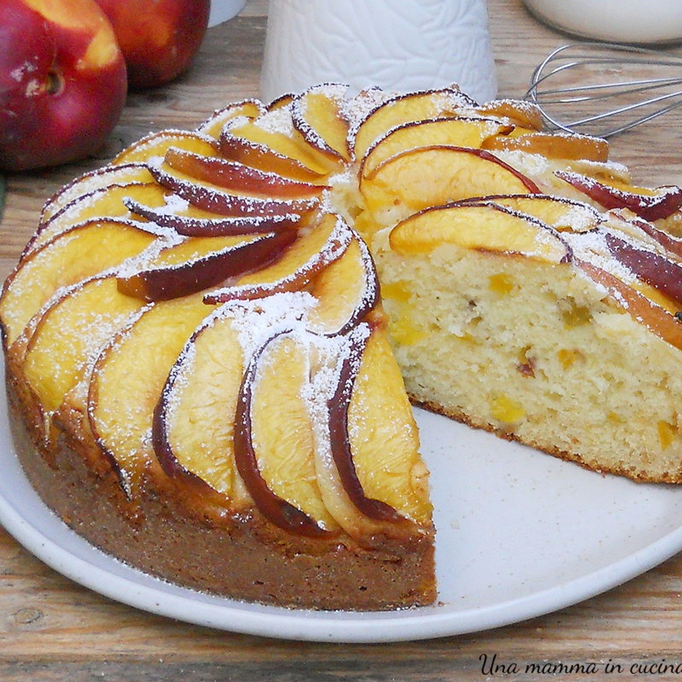 Torta di pesche morbidissima