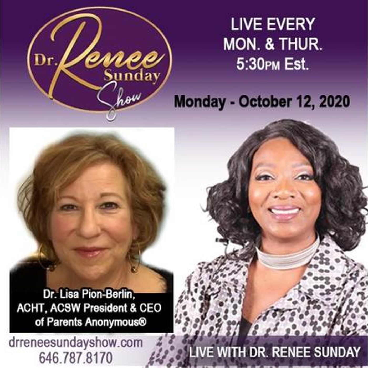 Dr Lisa Pion-Berlin shares Parenting Anonymous information to the world. episode artwork