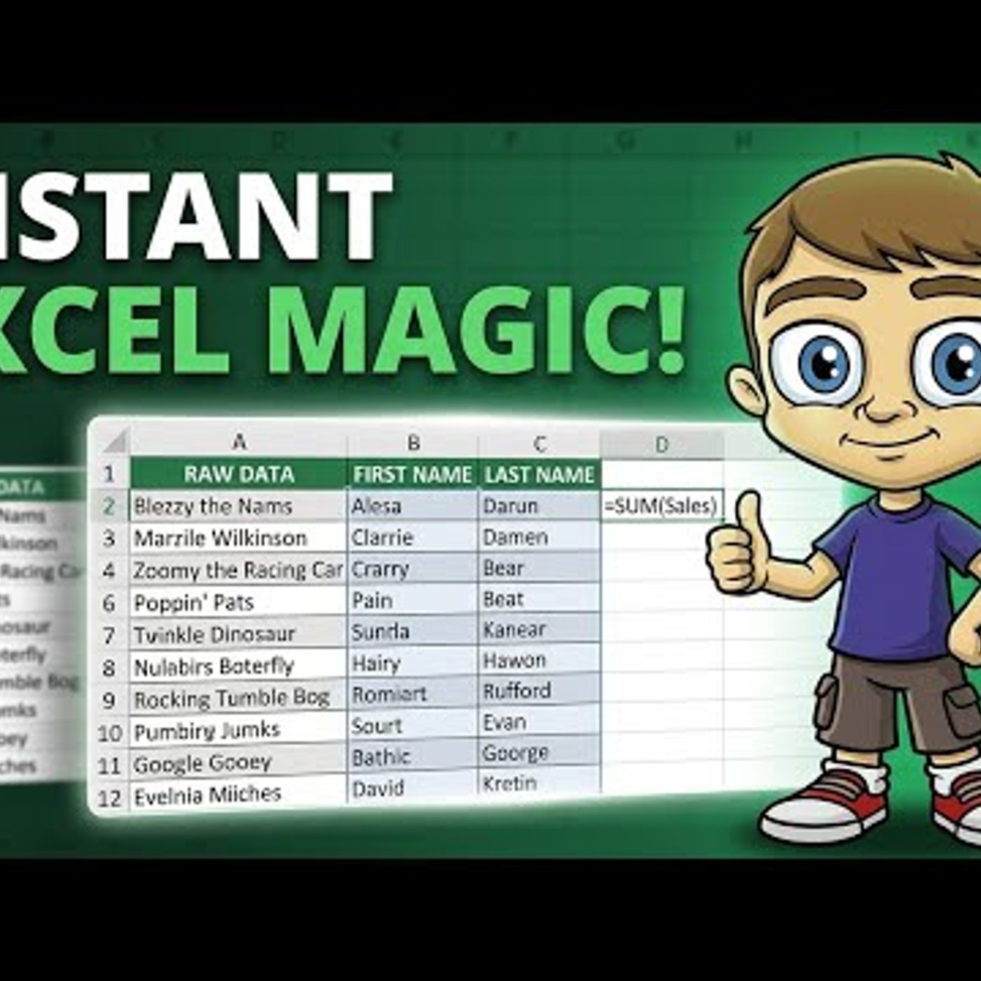 Learn Flash Fill & Named Ranges – Excel Tutorial for Beginners episode artwork