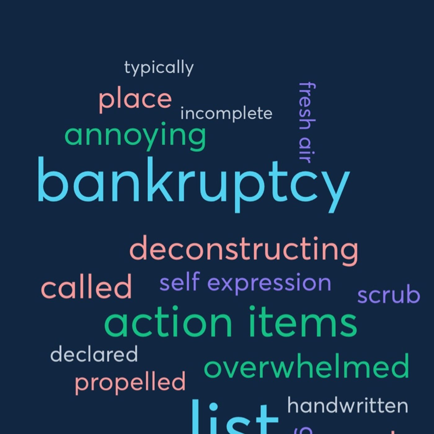 Declaring Bankruptcy on Our To Do Lists