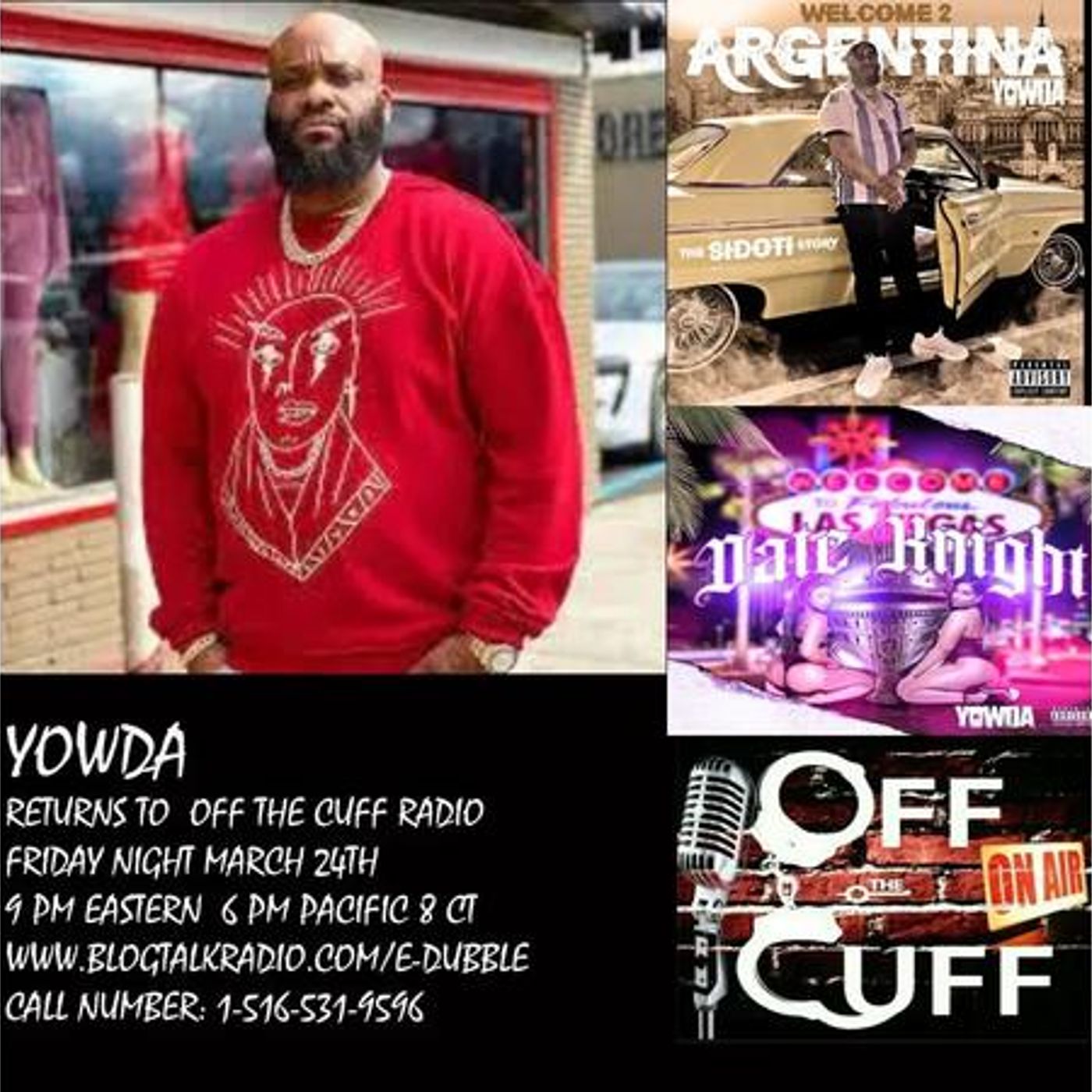 OFF THE CUFF RADIO- YOWDA RETURNS #544 episode artwork