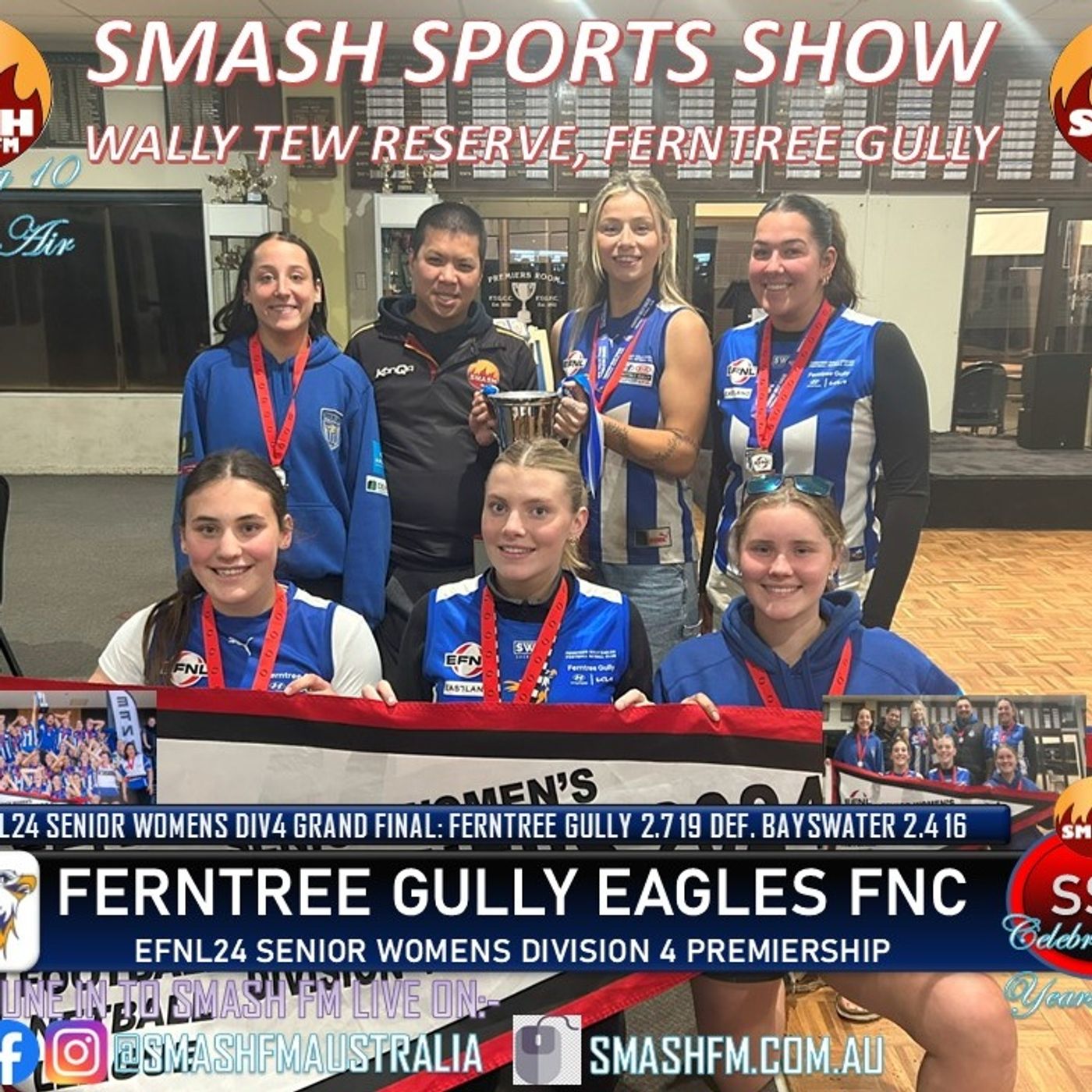 SSS10THYR: Ferntree Gully Eagles FNC EFNL24 Division 4 Senior Womens Premiership Interviews 170924